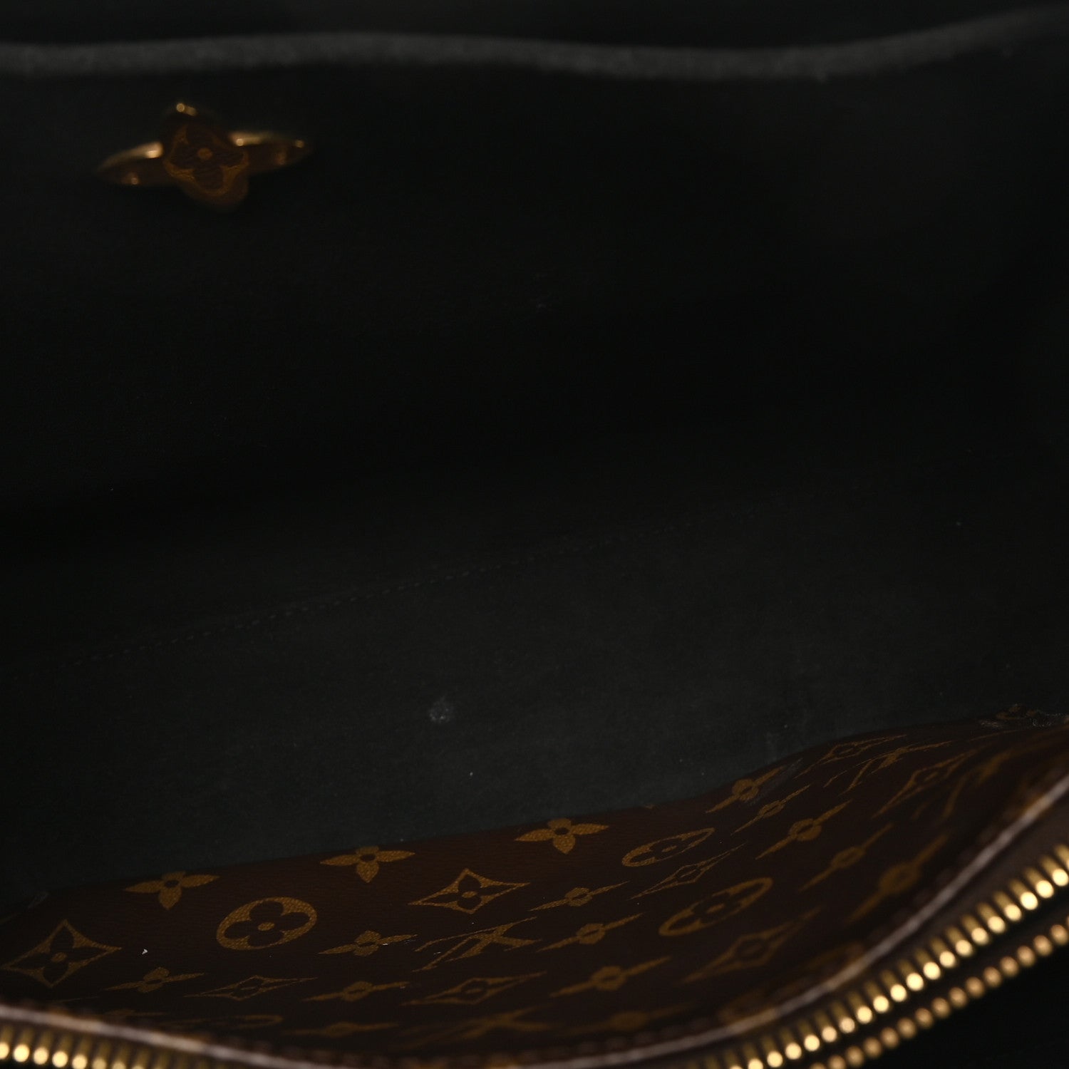 Monogram Flower Tote Black