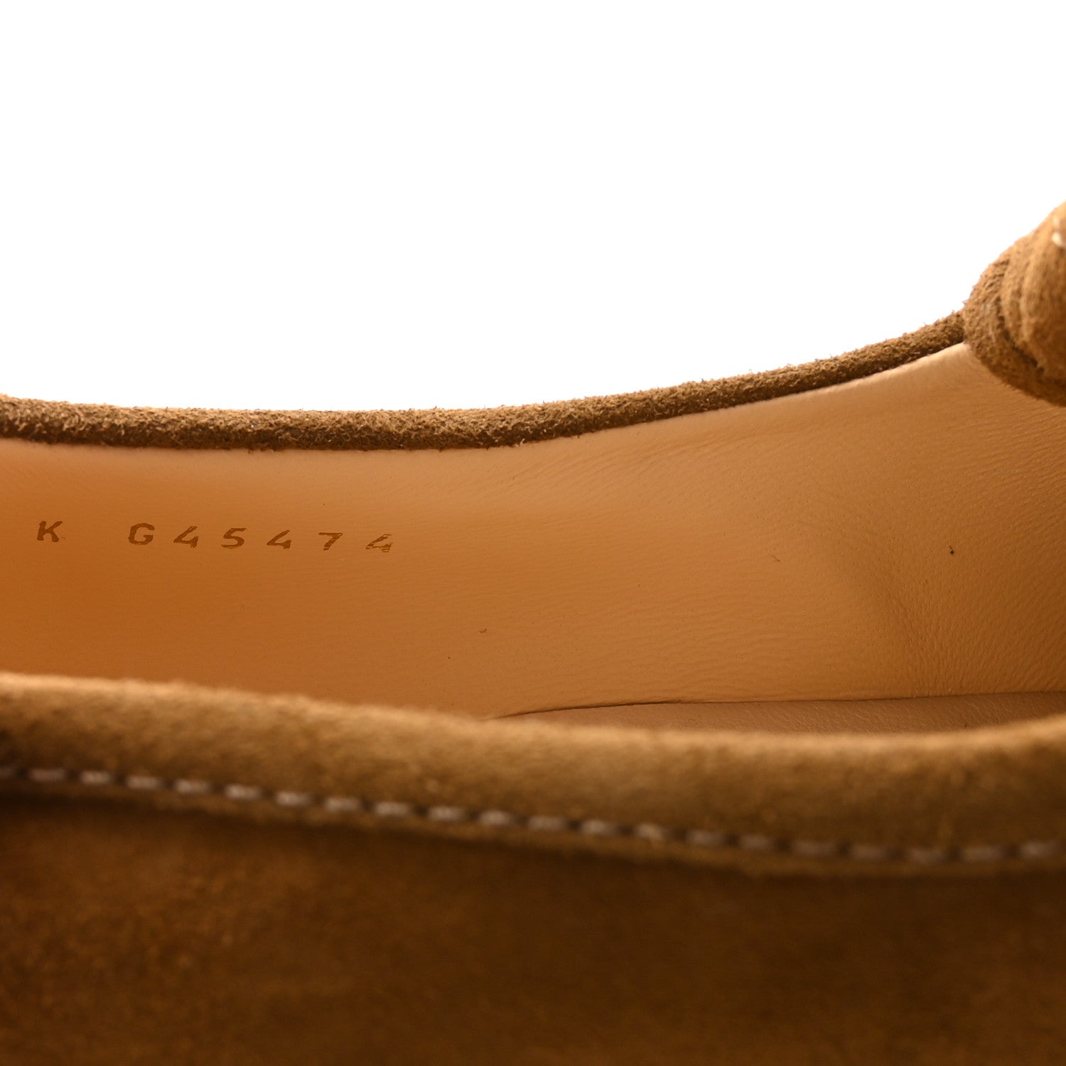 Suede Kidskin Quilted CC Turnlock Loafers 38.5 Light Brown