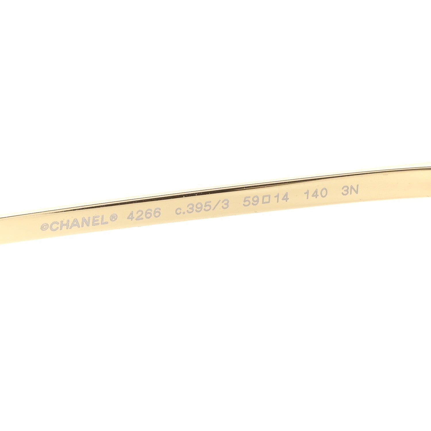 Metal Frame CC Sunglasses 4266 Gold