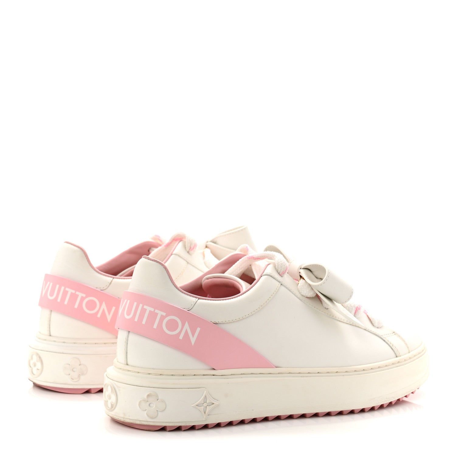 Time Out Bow Sneakers 37.5 White Pink
