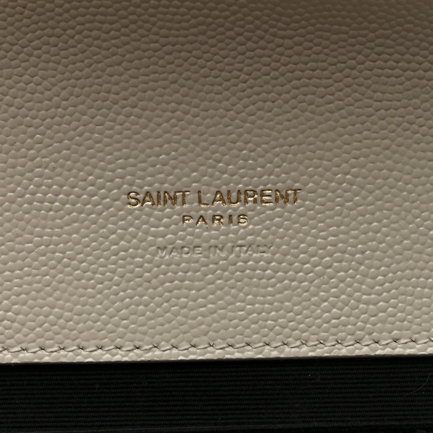 Grain De Poudre Matelasse Chevron Monogram Envelope Clutch Crema Soft
