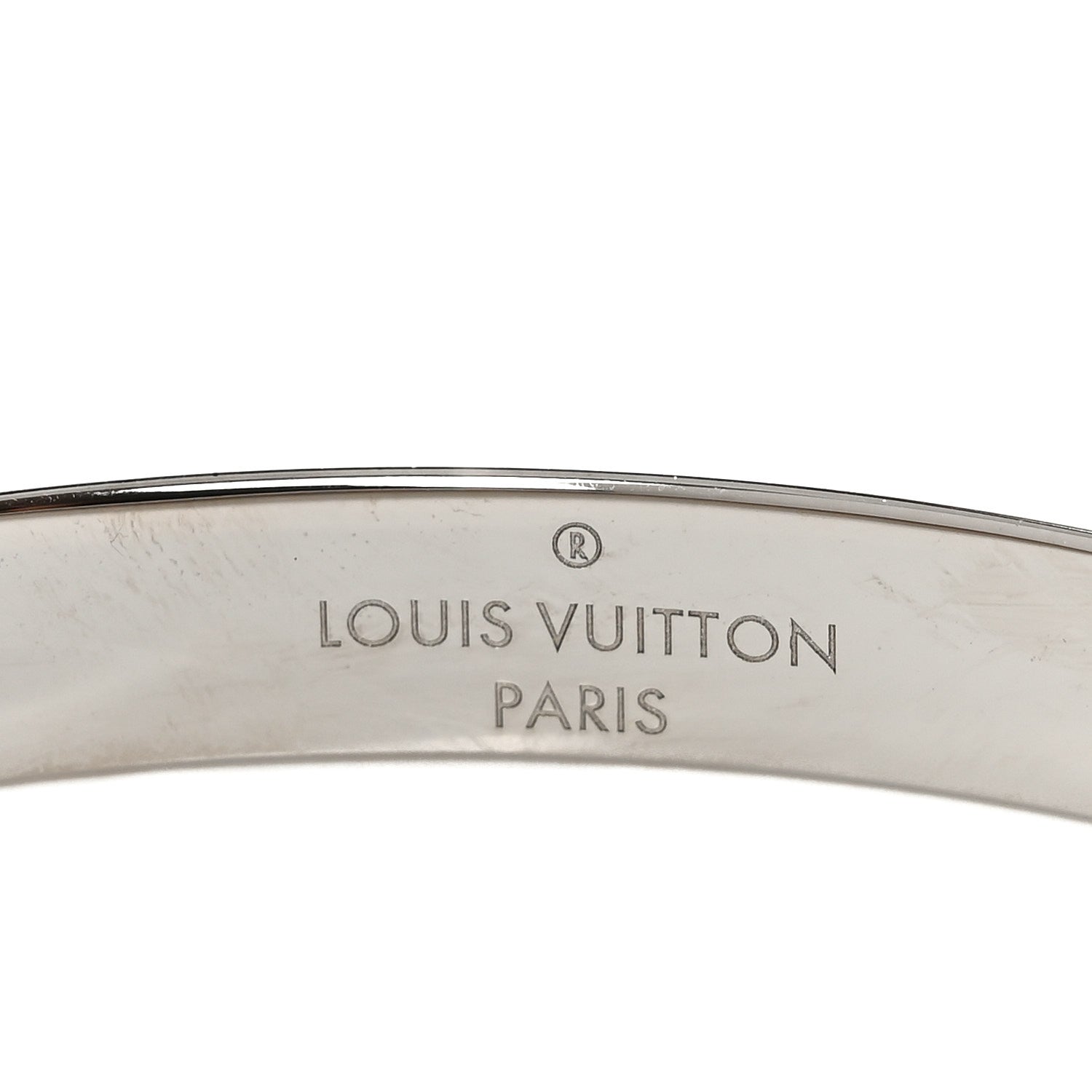 Brass Palladium Plated Nanogram Cuff S Silver
