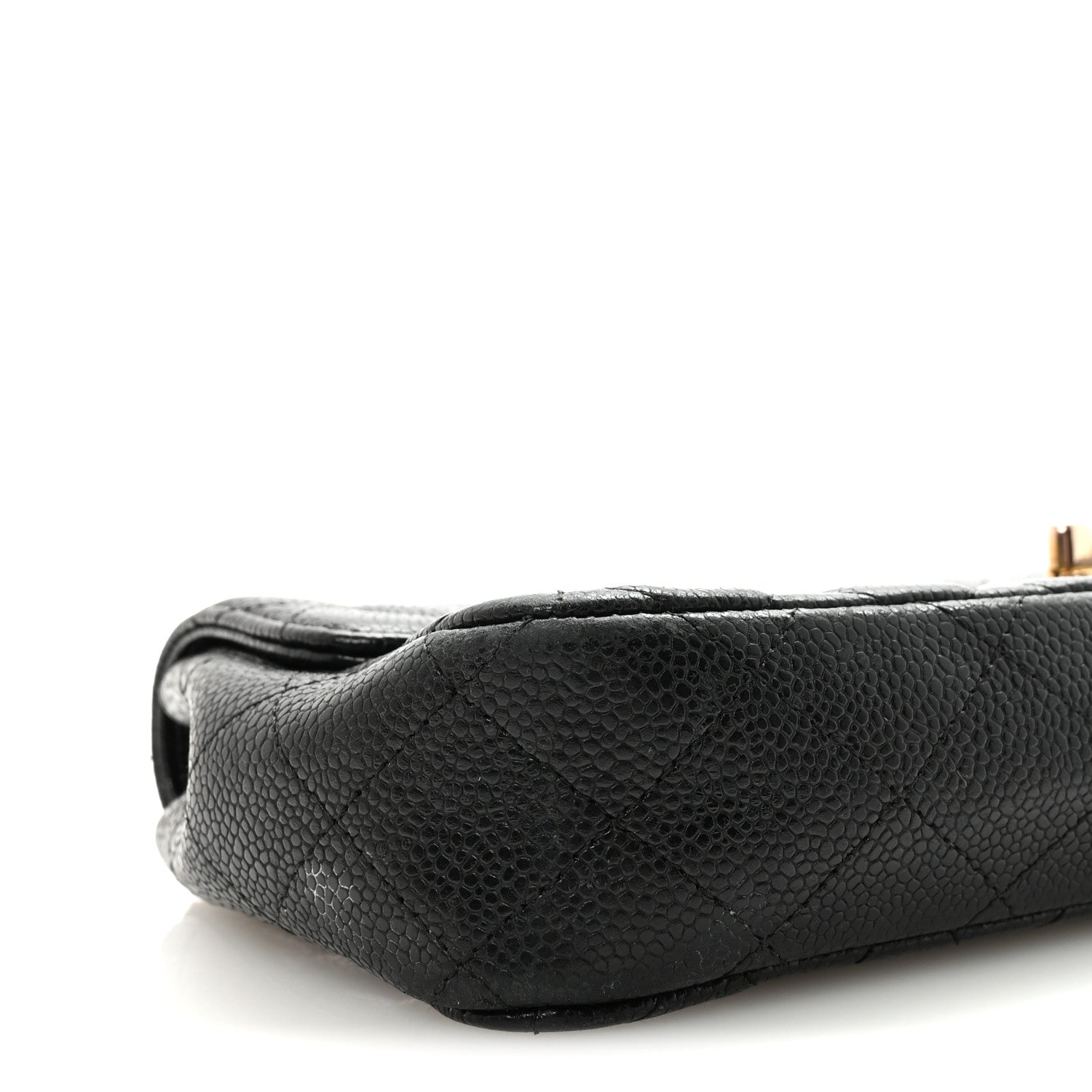 Caviar Quilted East West Flap Black
