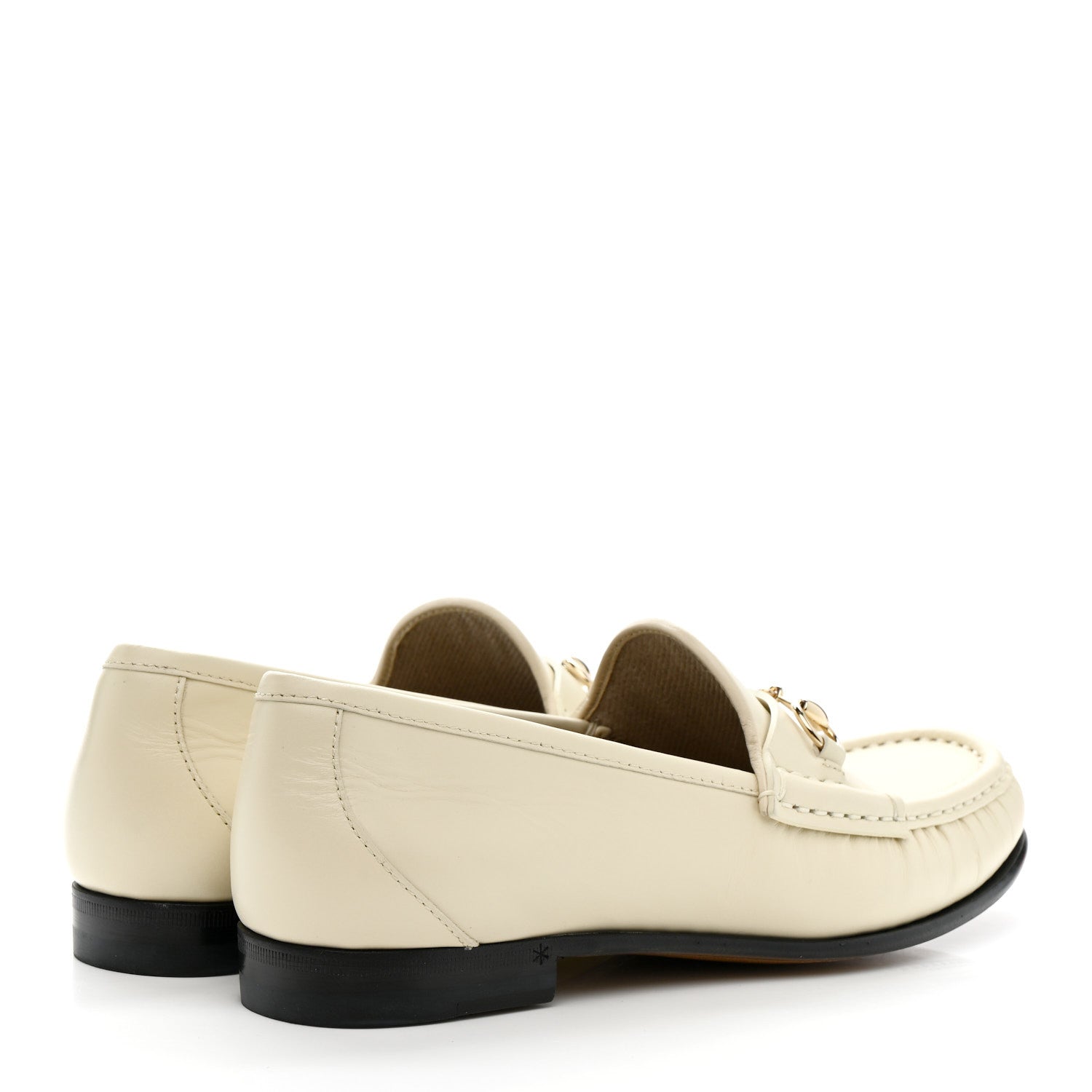 Betis Glamour Calfskin Womens 1953 Horsebit Loafers 37.5 Mystic White