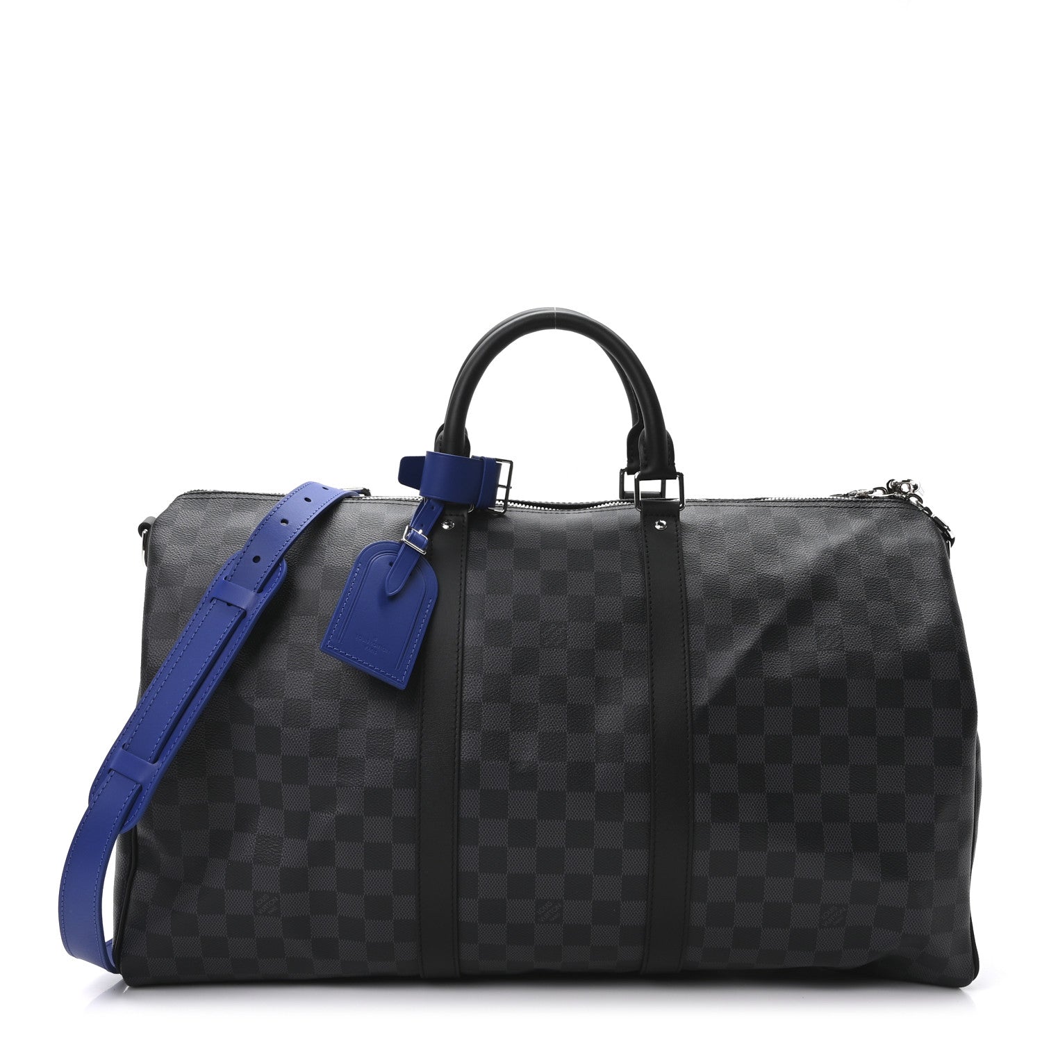 Damier Graphite Keepall Bandouliere 50 Indigo Blue