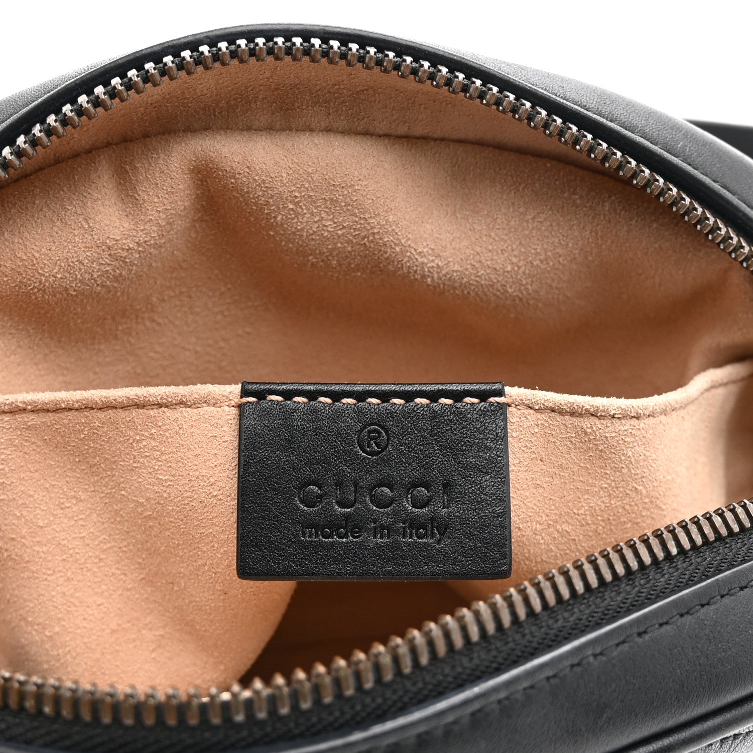 Calfskin Matelasse GG Marmont Belt Bag 85 34 Black