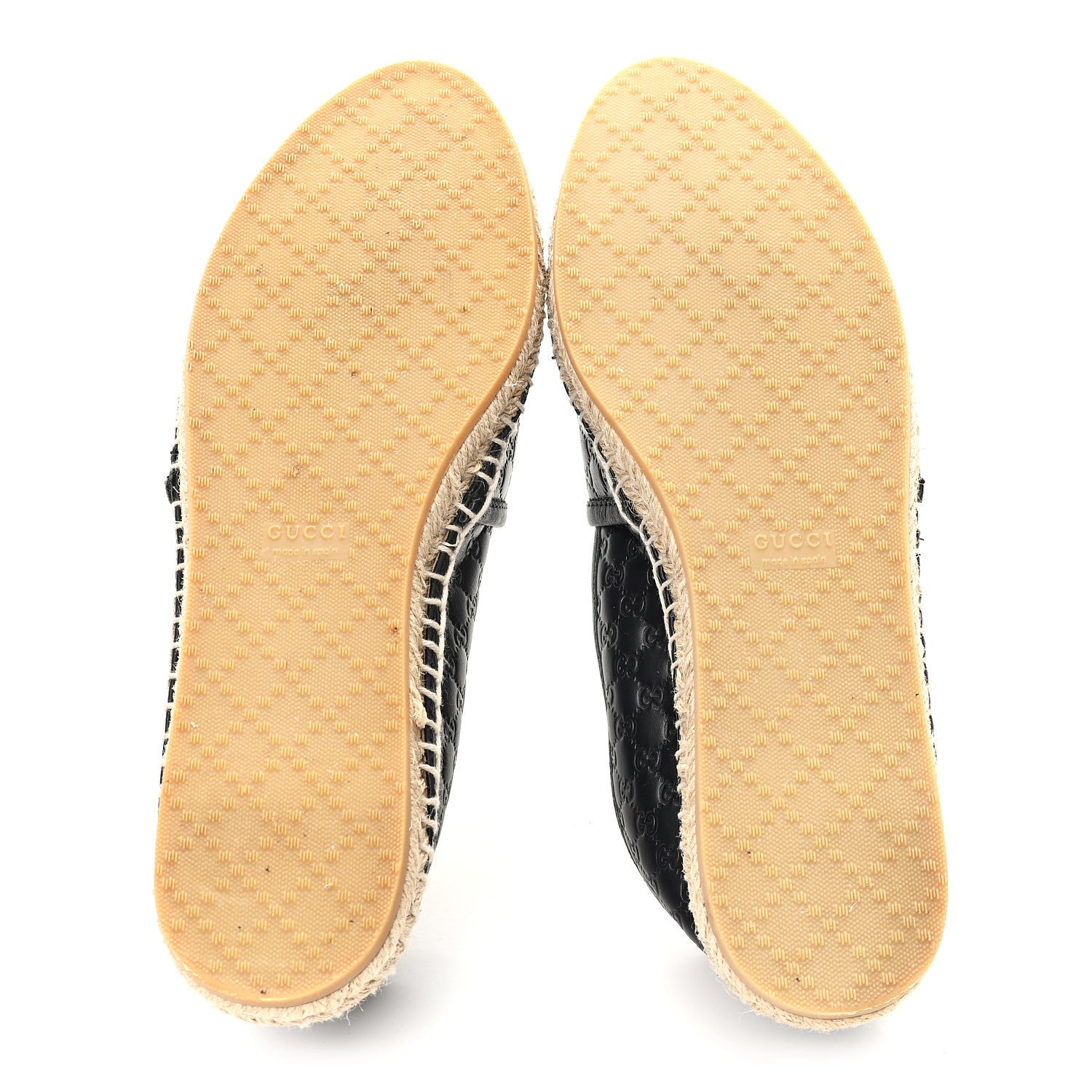 Microguccissima Signature Espadrilles 38 Black