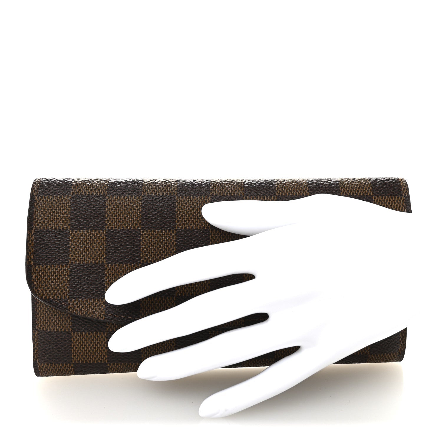 Damier Ebene Emilie Wallet Red