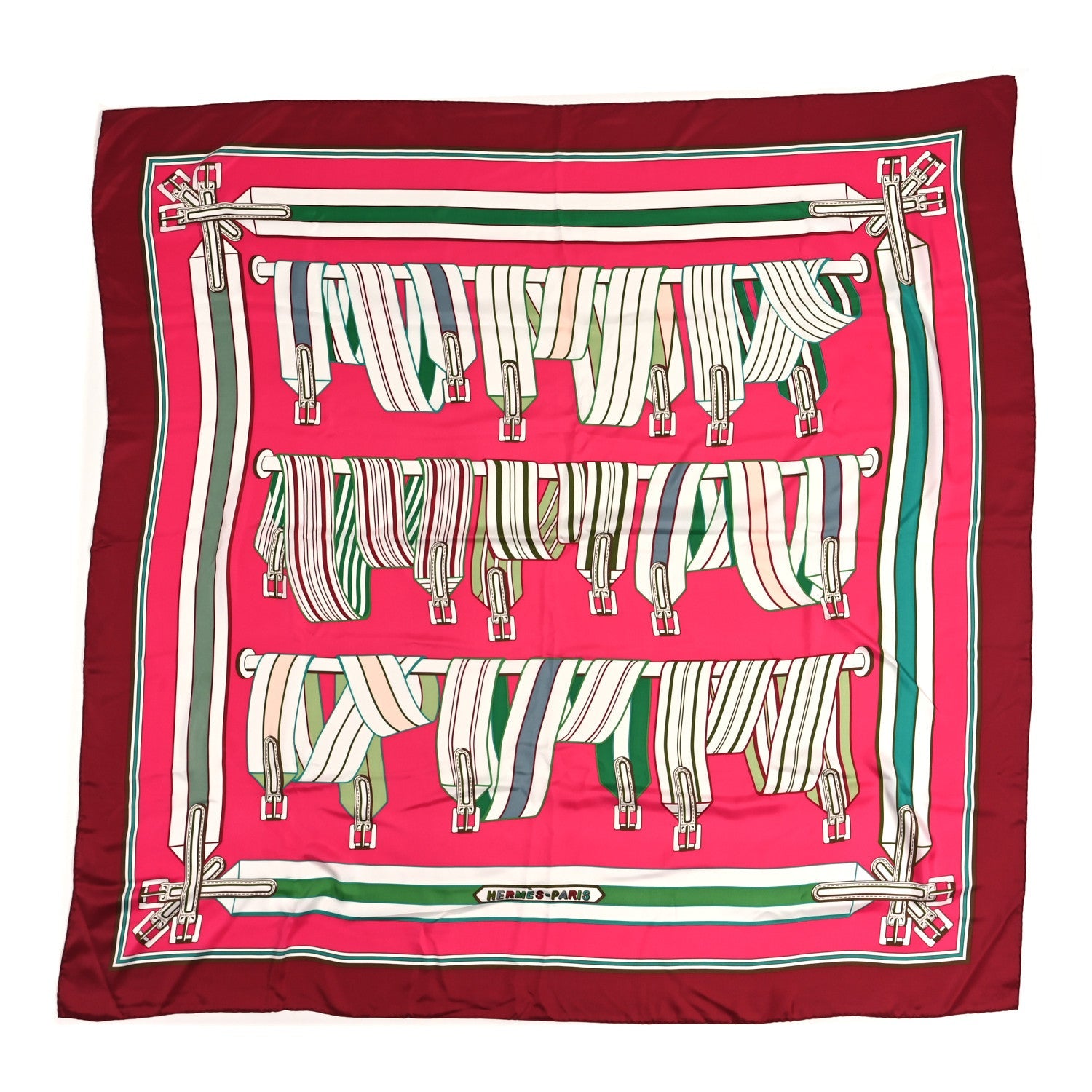 Silk Les Sangles Finesse Scarf 140