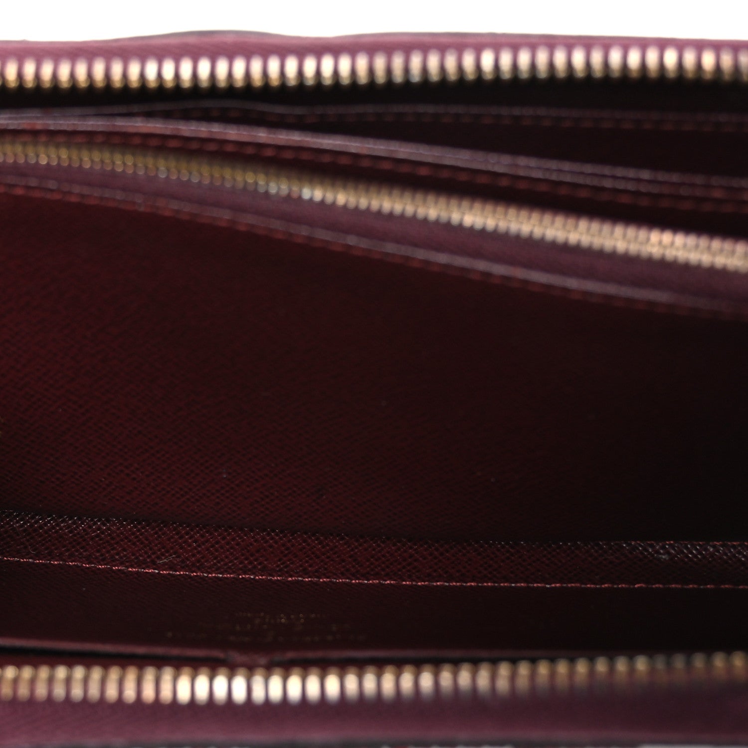 Damier Paillettes Zippy Wallet Red