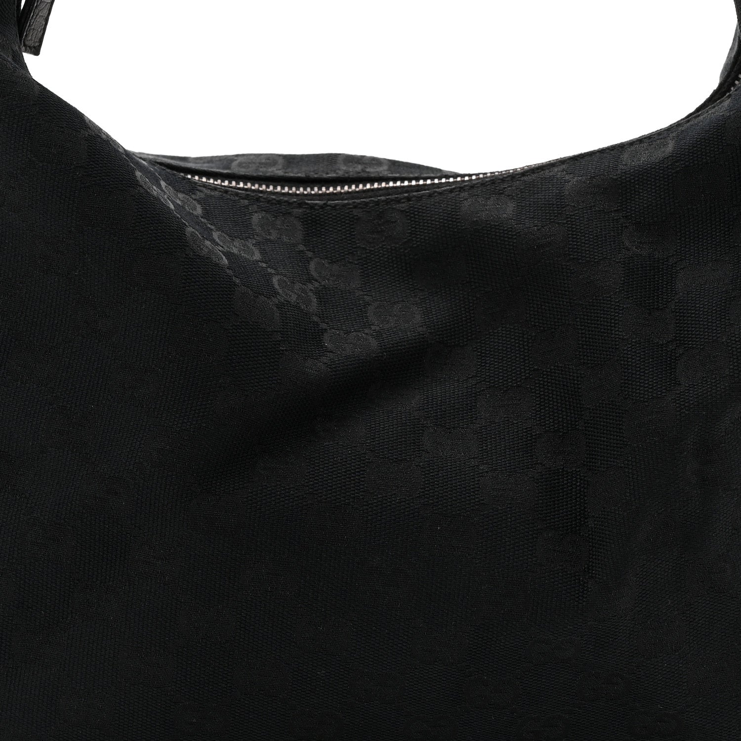 Monogram Medium Horsebit Chain Hobo Black