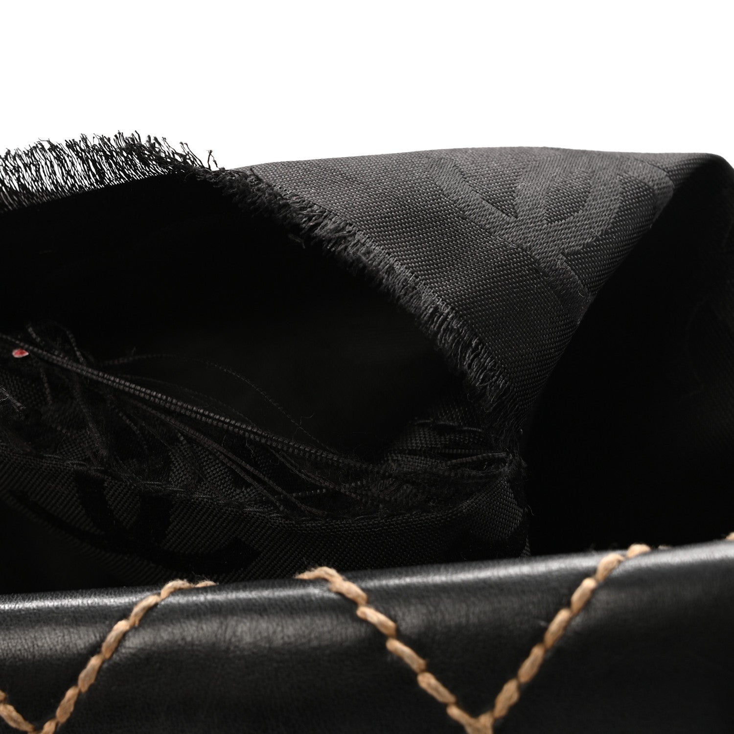 Calfskin Wild Stitch Large Tote Black