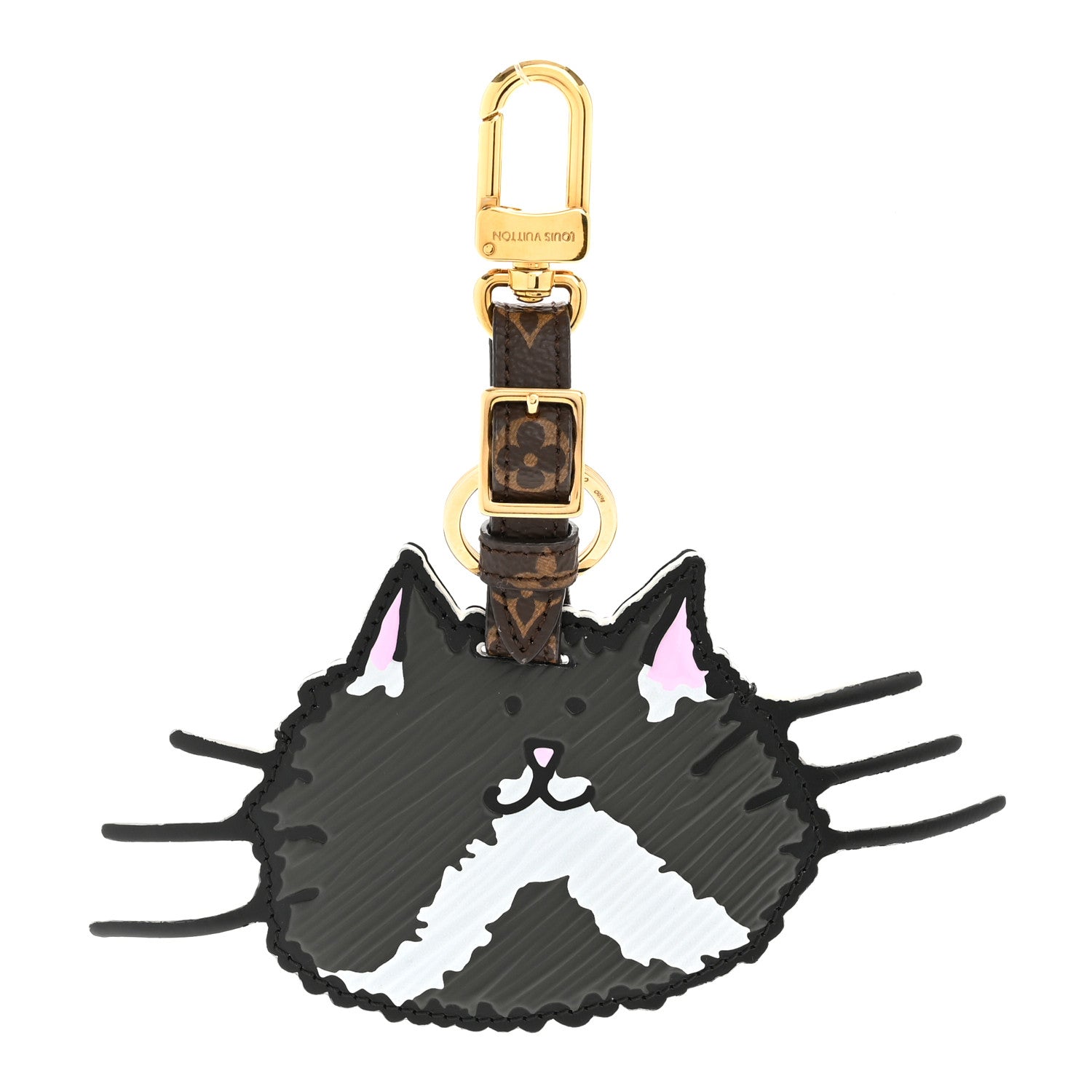 Epi Monogram Catogram Bag Charm Key Holder Gris
