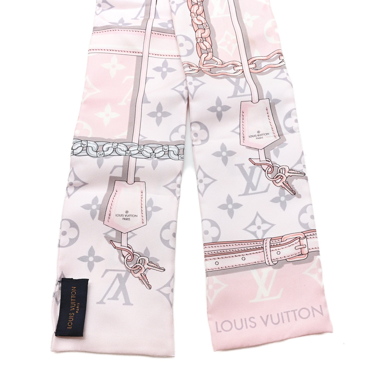 Silk Monogram Confidential Bandeau Light Pink
