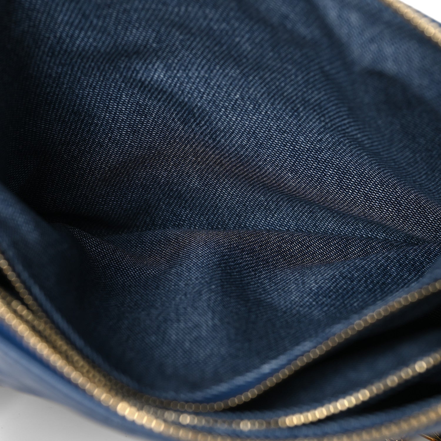 Lambskin Embossed Monogram Coussin PM Denim Blue