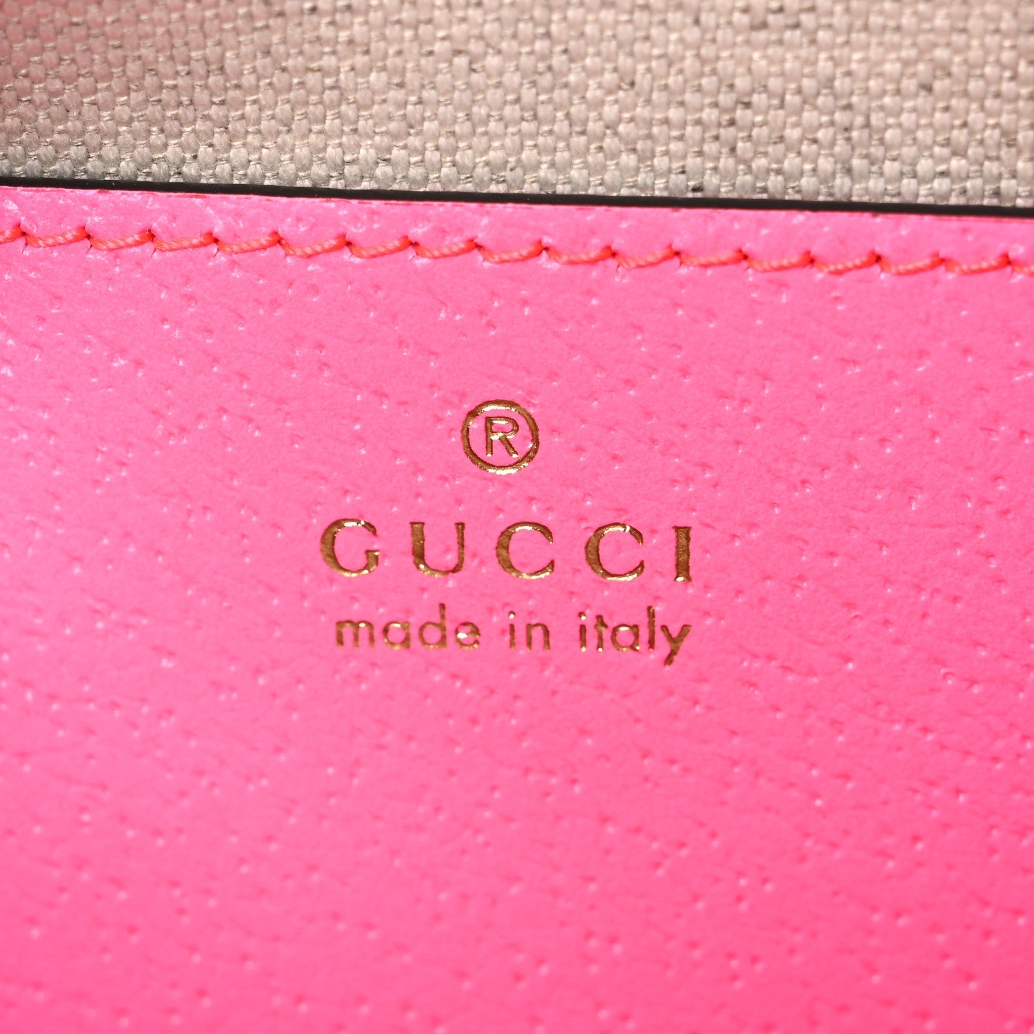 GG Supreme Monogram Textured Dollar Calfskin Web Ophidia Small Crossbody Bag Beige Ebony Fuchsia