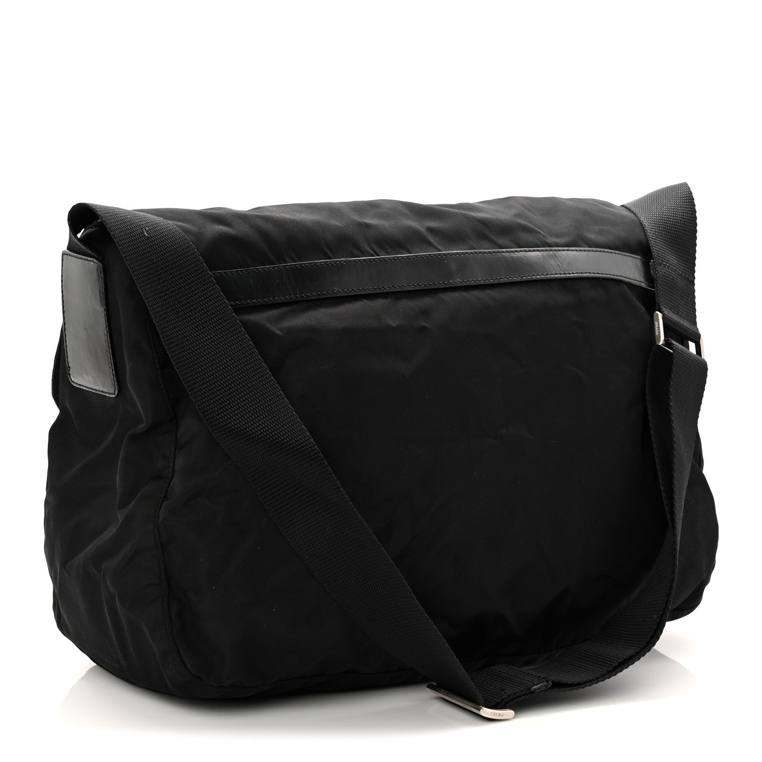 Tessuto Nylon Messenger Bag Black