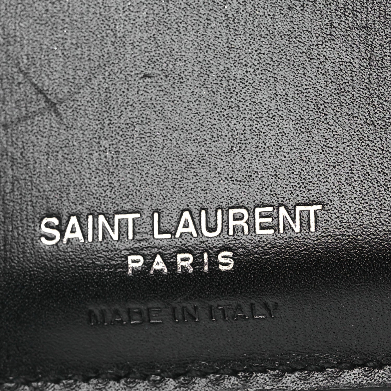 Smooth Calfskin Monogram Zipped Card Case Black