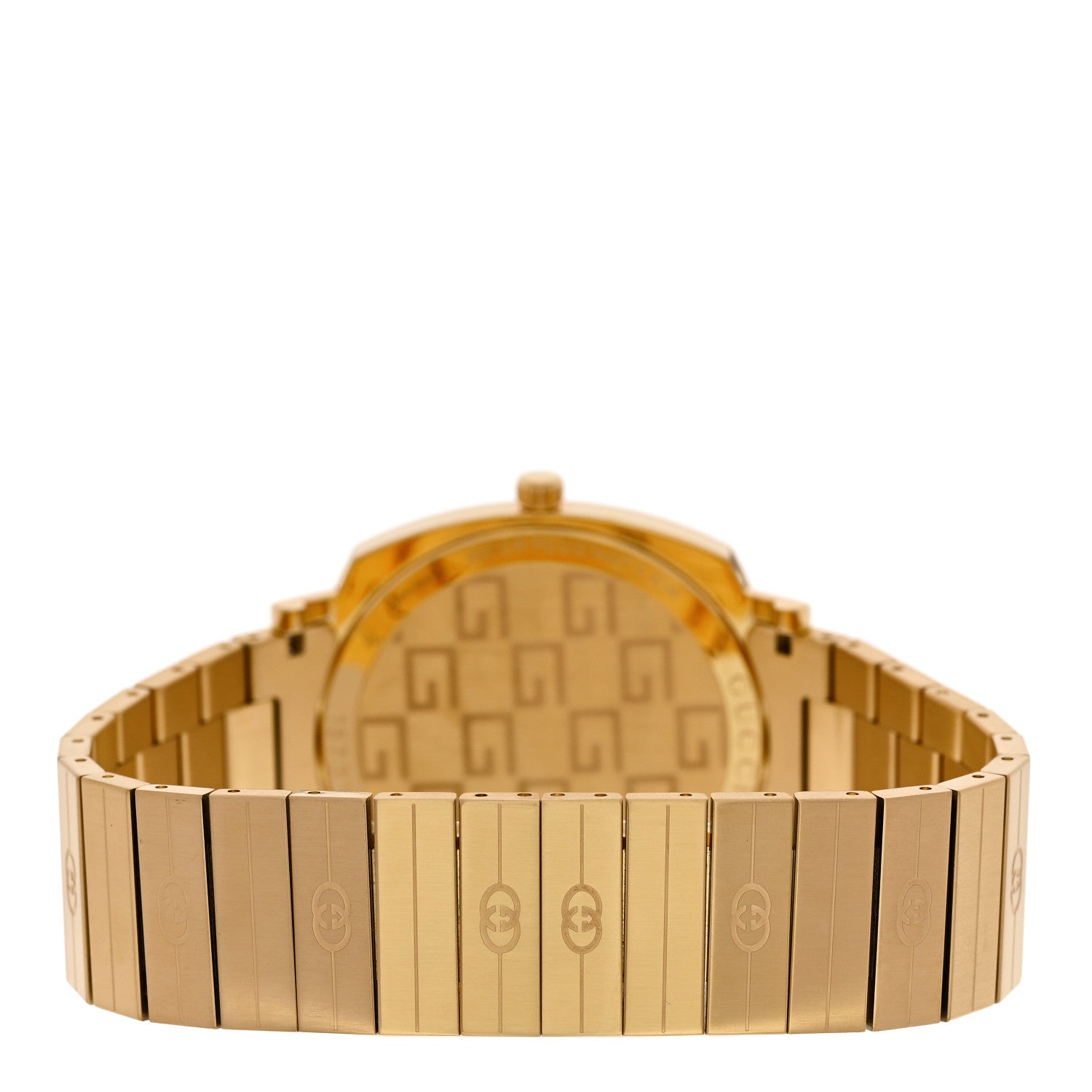 Stainless Steel 38mm Grip Quartz Watch Gold