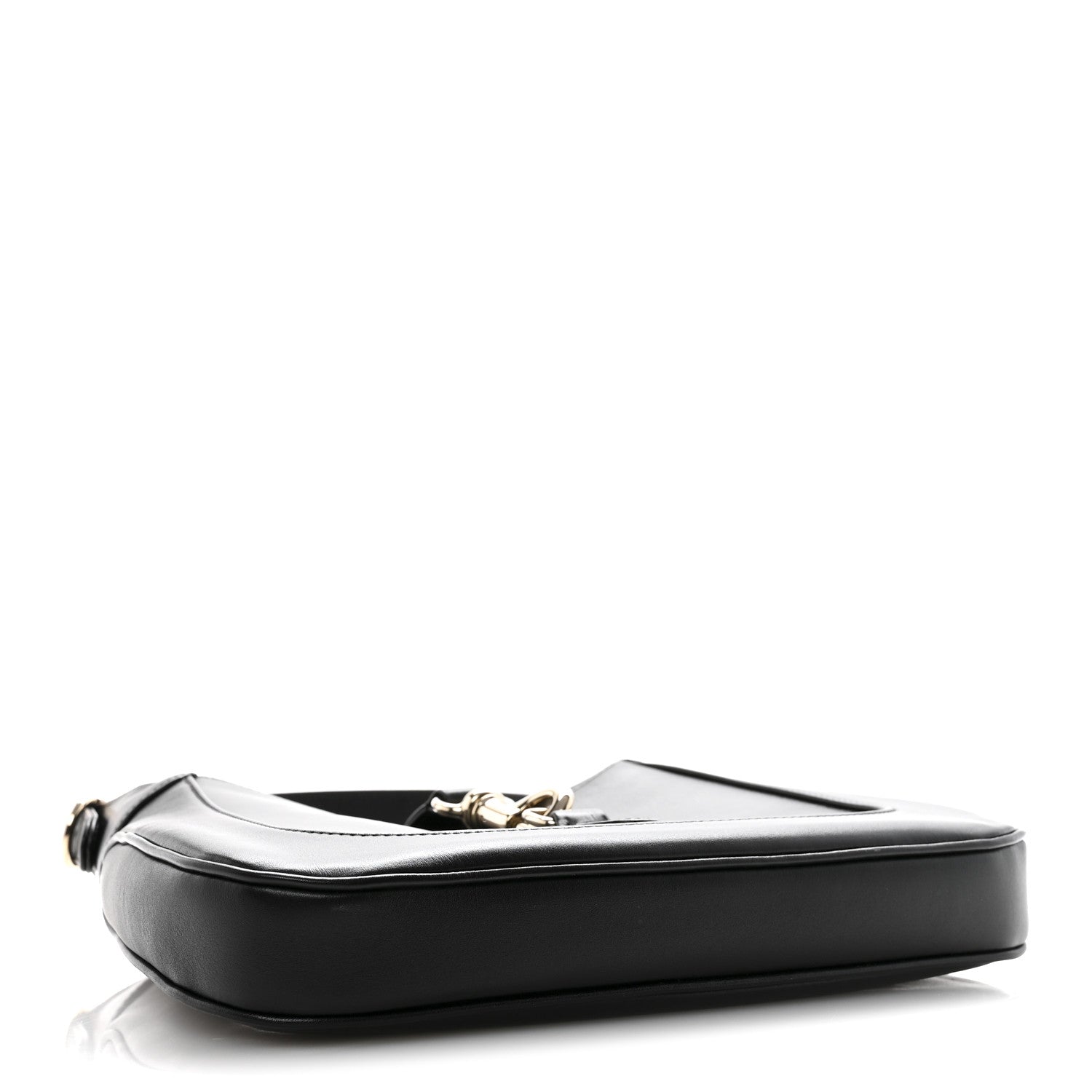 Calfskin Small Jackie Shoulder Bag Black