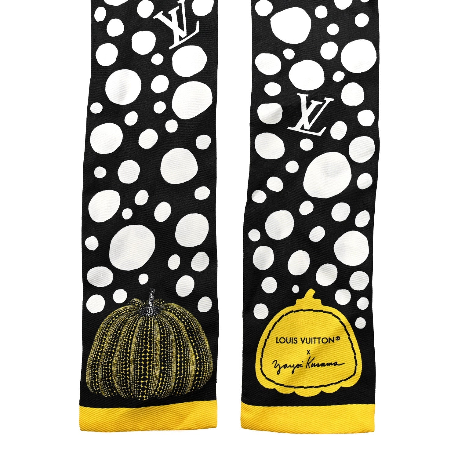 LV x YK Infinity Dots Bandeau Black Yellow White