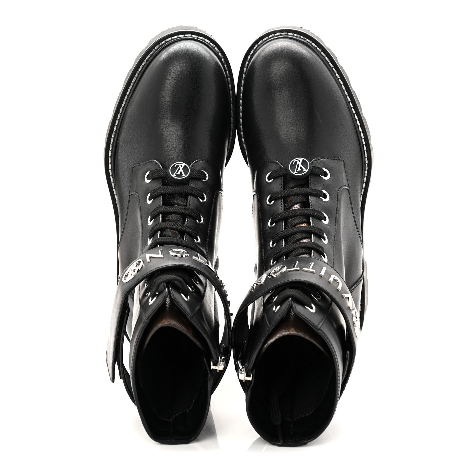 Calfskin Territory Flat Ranger Boots 38 Black