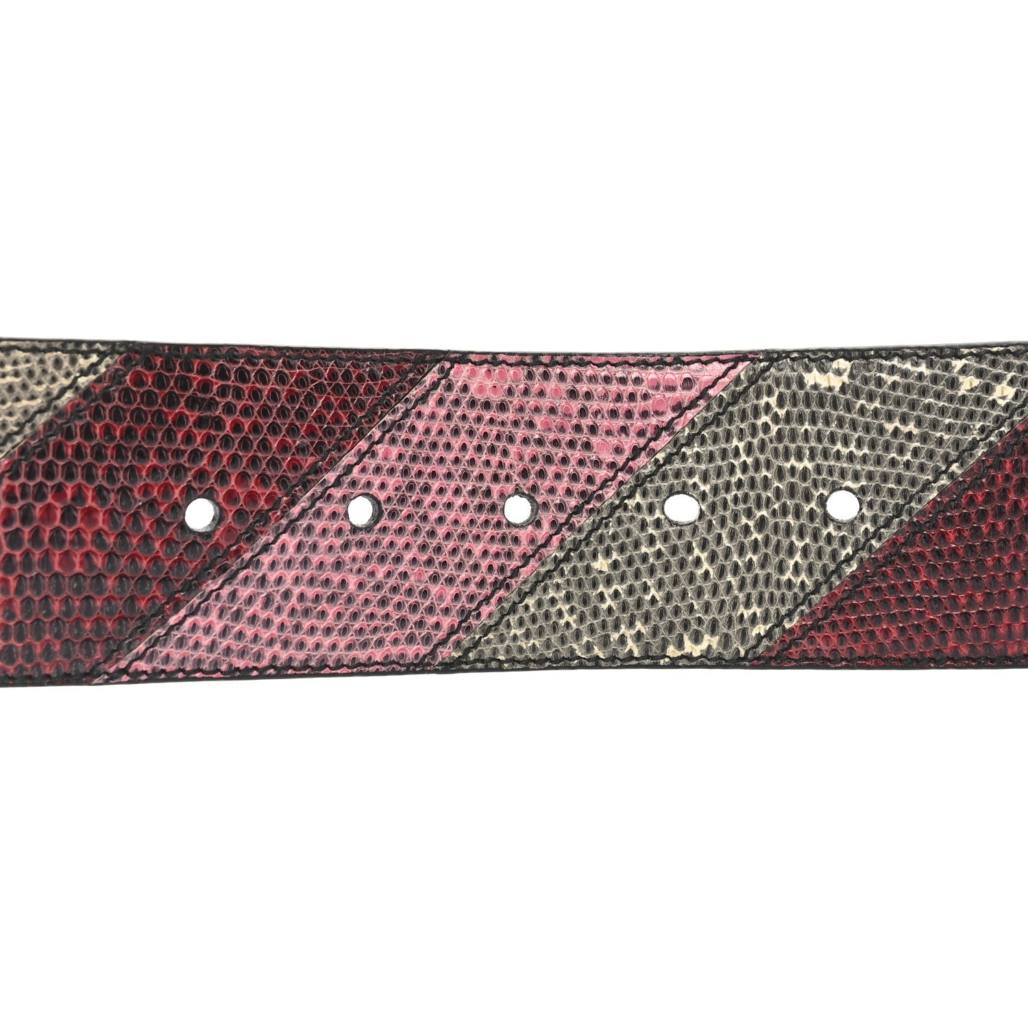 Snakeskin Fur Belt 80 32 Cherry Bego