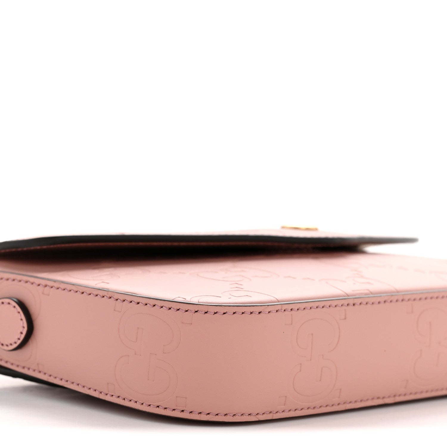 Calfskin GG Super Mini Shoulder Bag Soft Pink