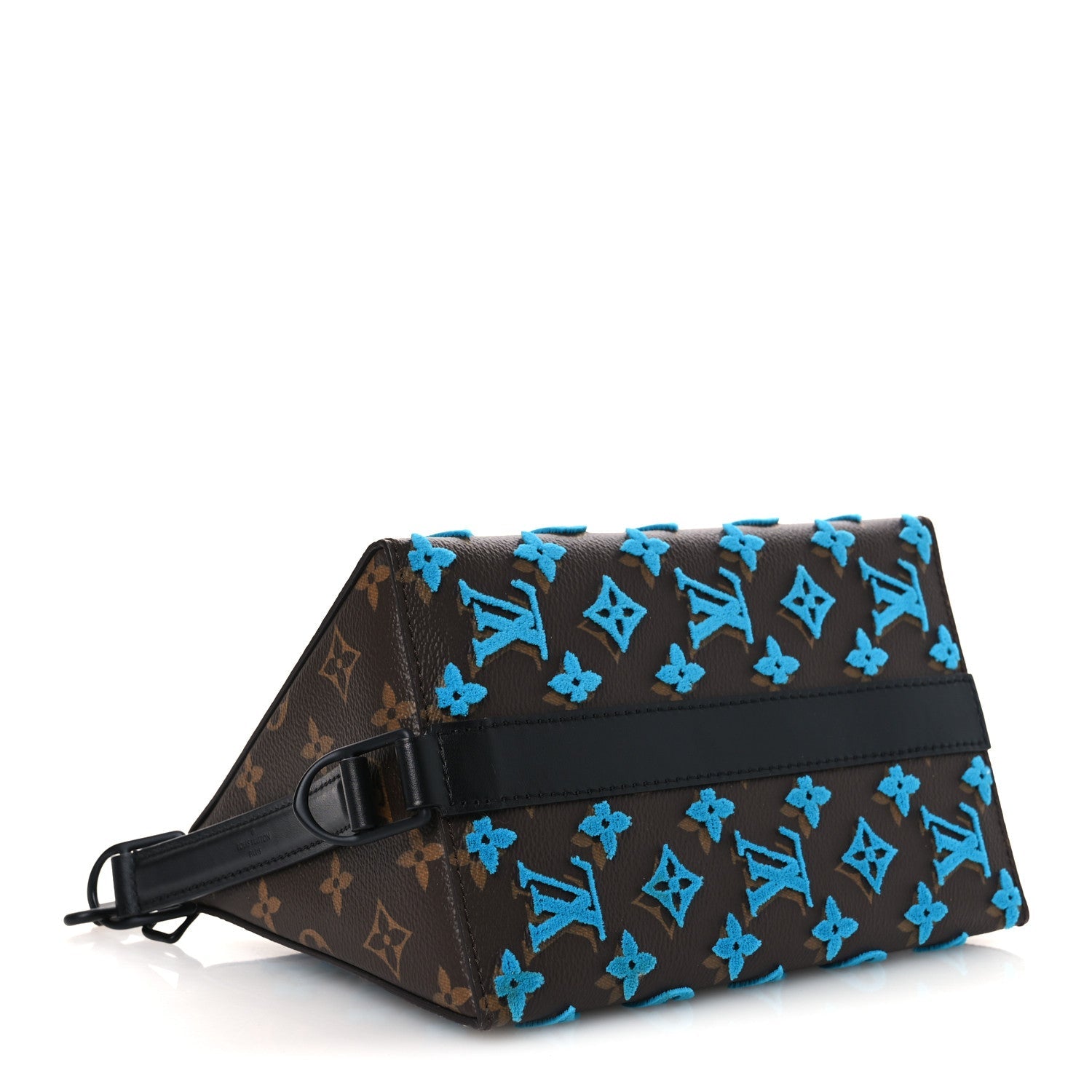 Monogram Tuffetage Triangle Messenger Turquoise