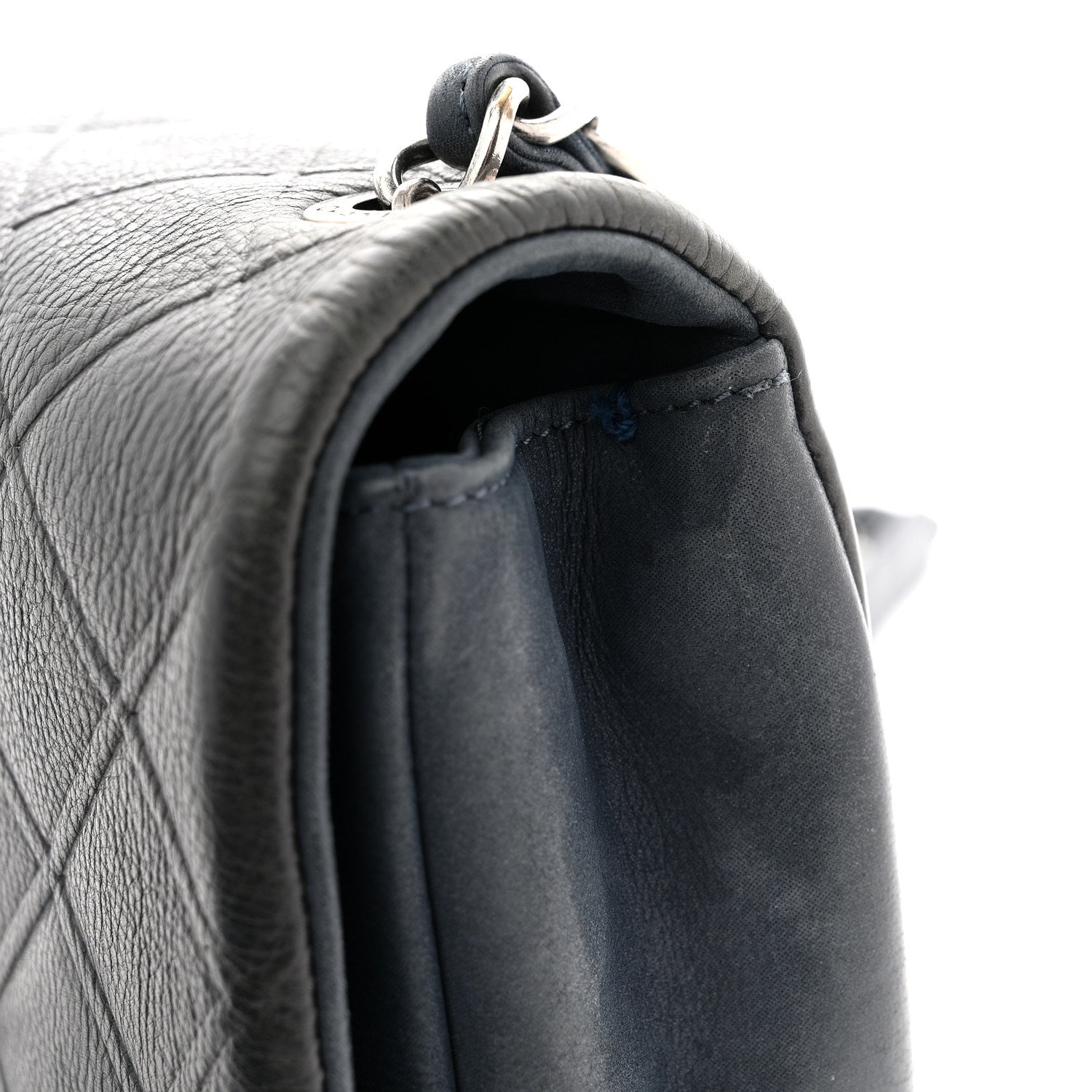 Calfskin Diamond Embossed New Chic Flap Blue