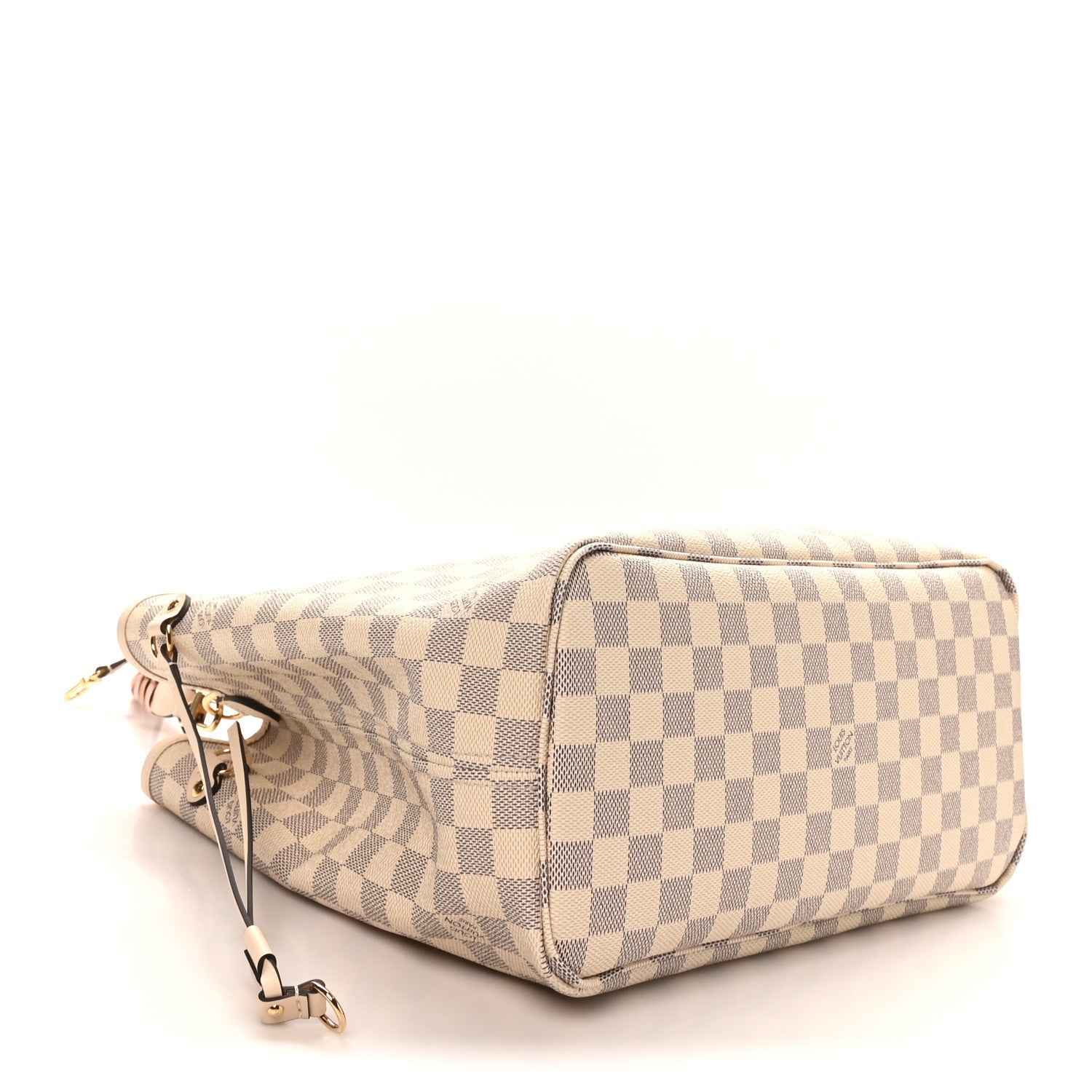 Damier Azur Braided Neverfull MM Pink