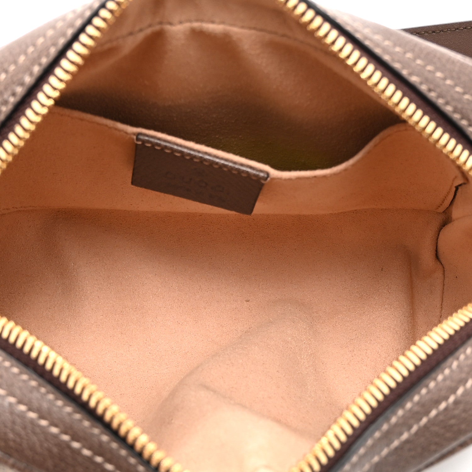 GG Supreme Monogram Web Small Ophidia Belt Bag 85 34 Dark Brown
