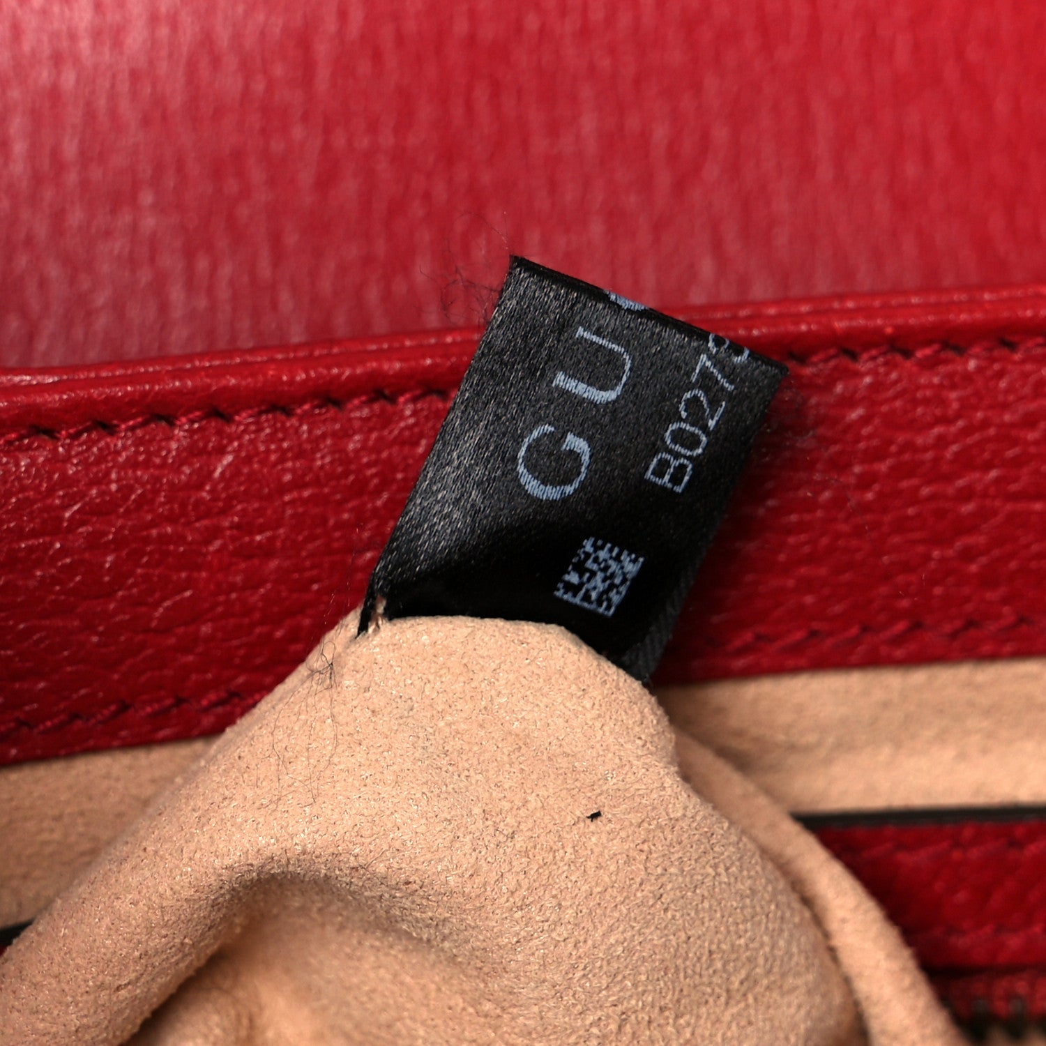 GG Supreme Monogram Small Queen Margaret Top Handle Bag Red