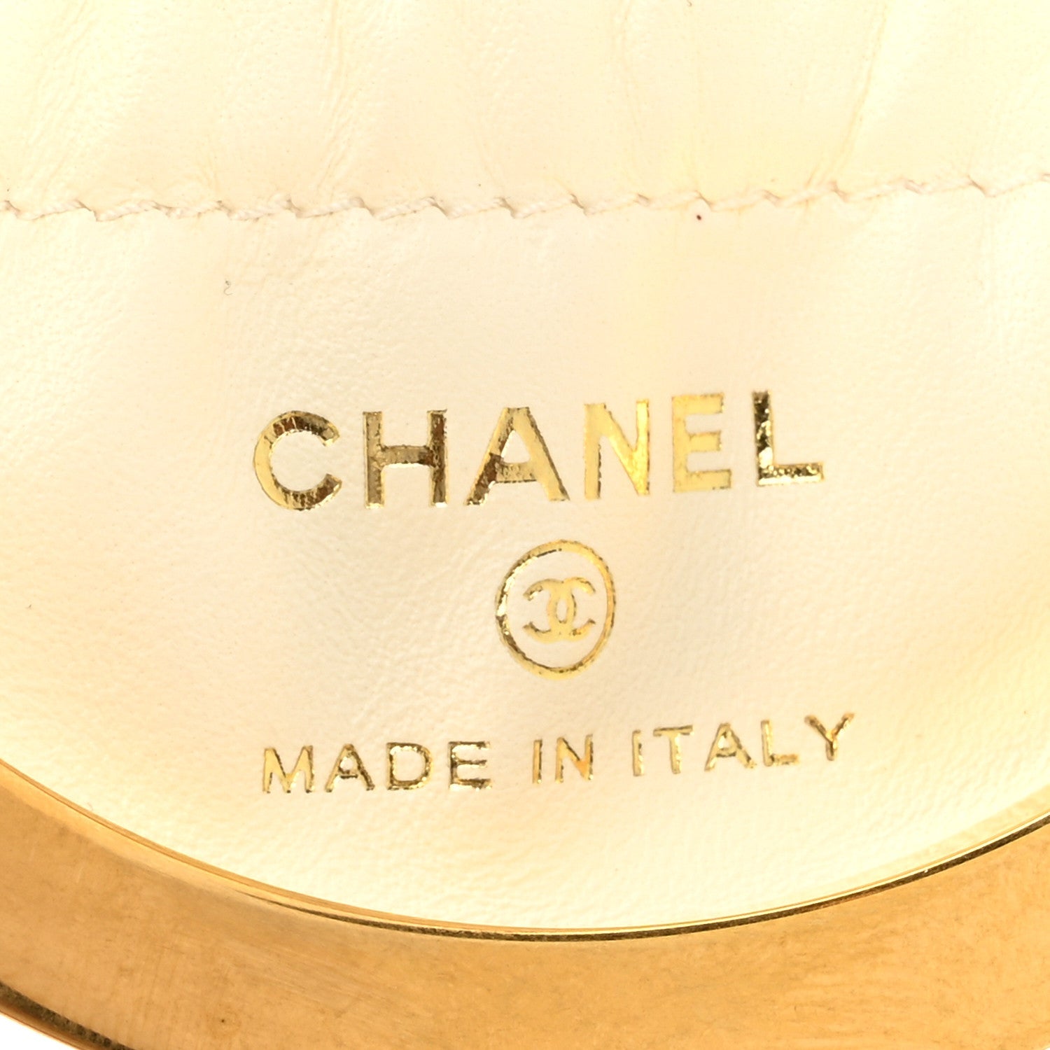 Lambskin Quilted Sphere Minaudiere Chain Clutch White