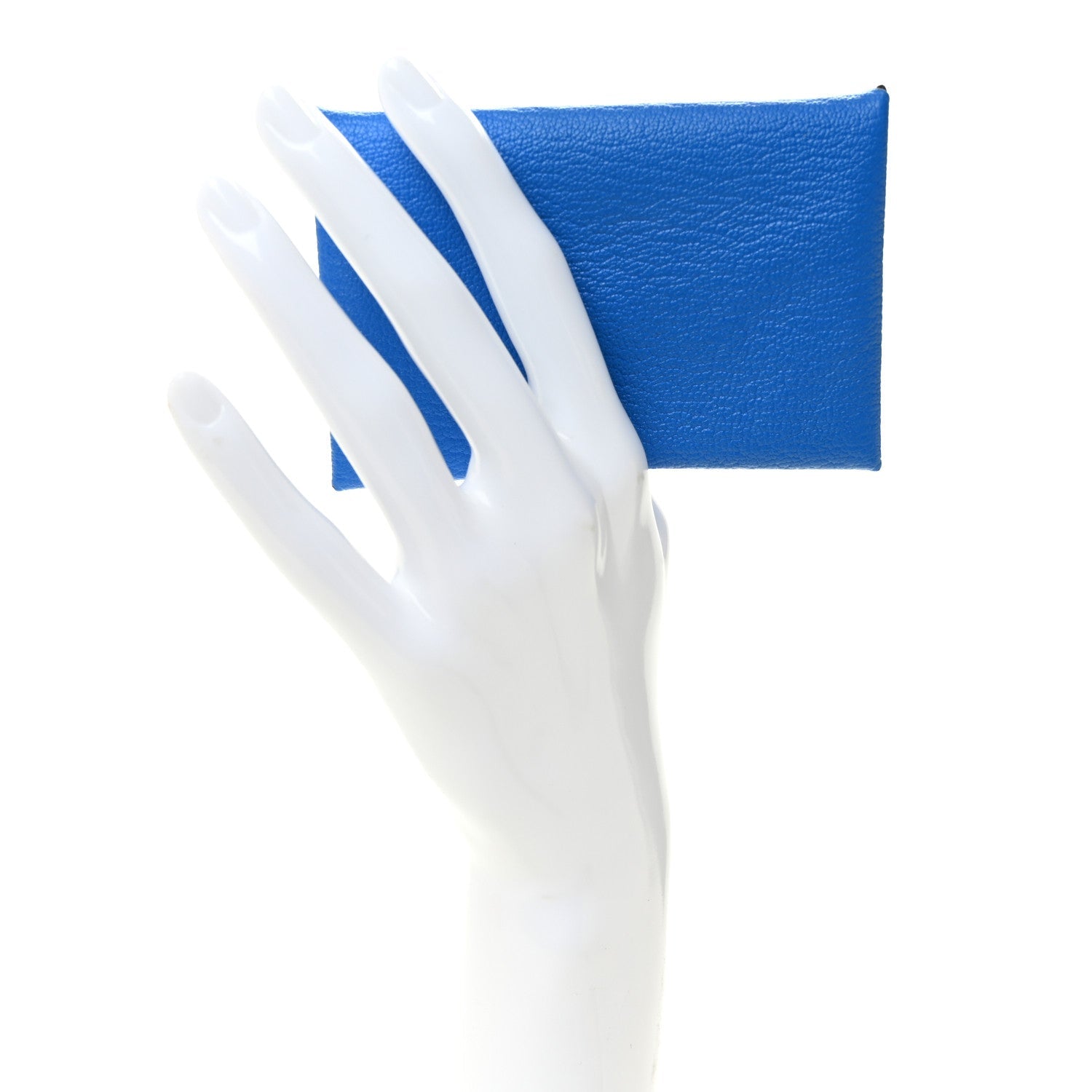 Chevre Mysore Calvi Card Case Bleu Hydra