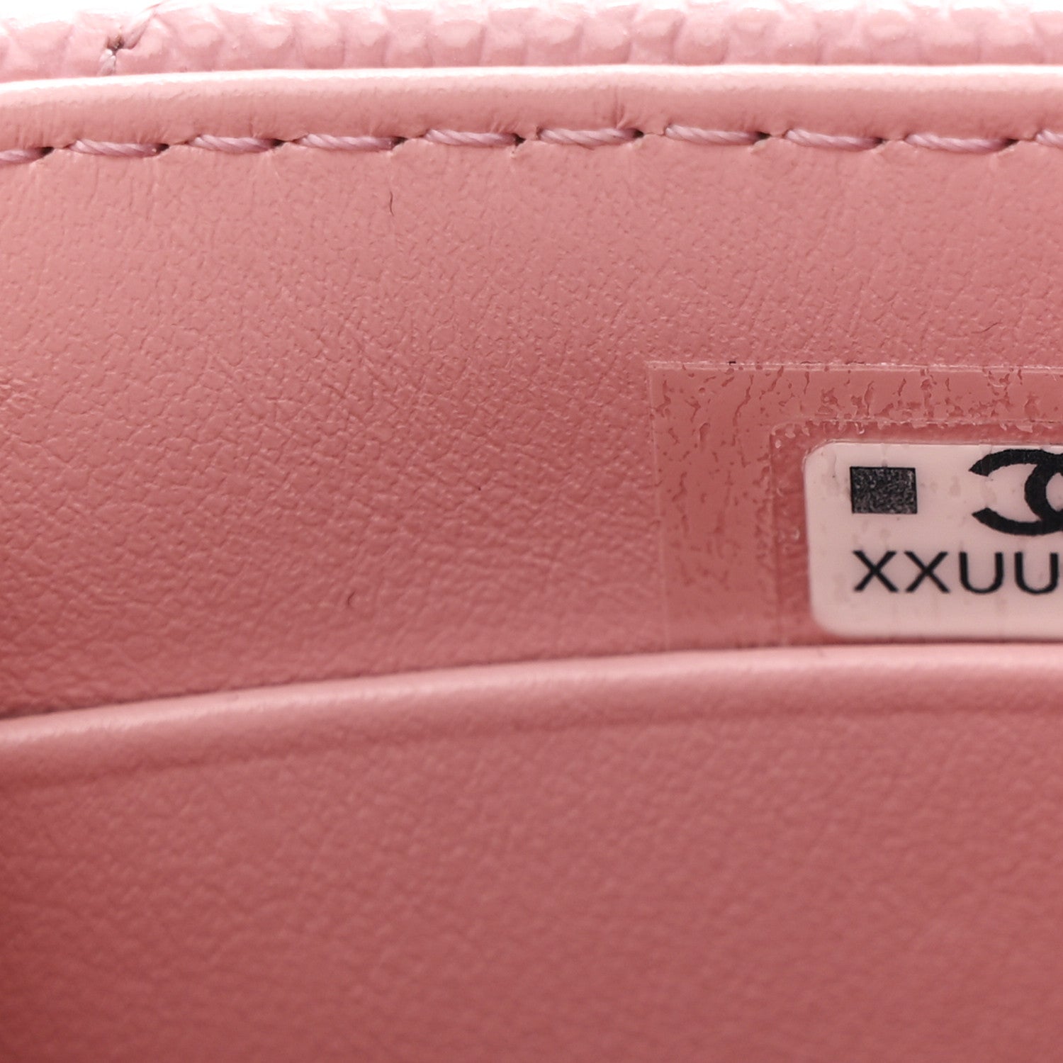 Caviar Quilted Nano Coco Handle Clutch With Chain Pink