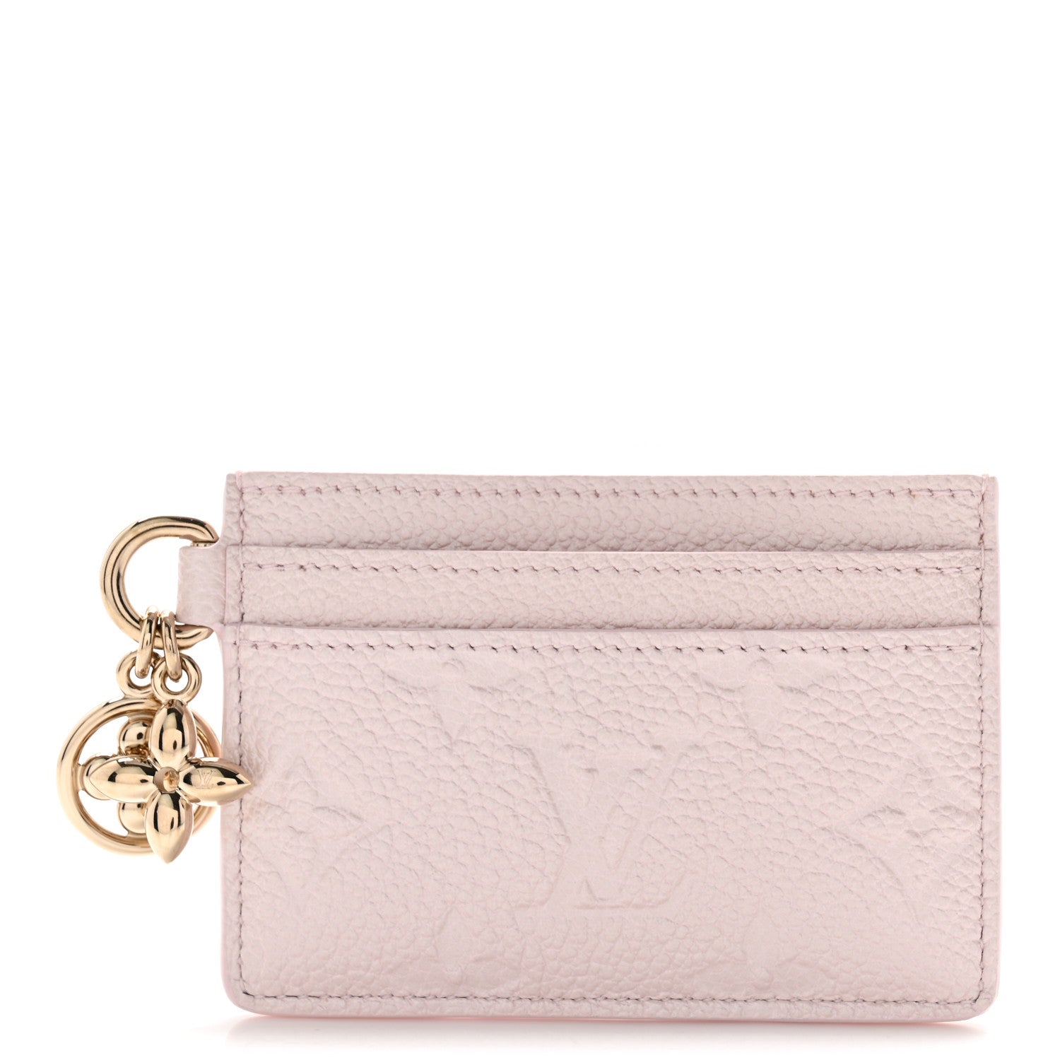 Empreinte Monogram LV Charms Card Holder Snowy Pearl