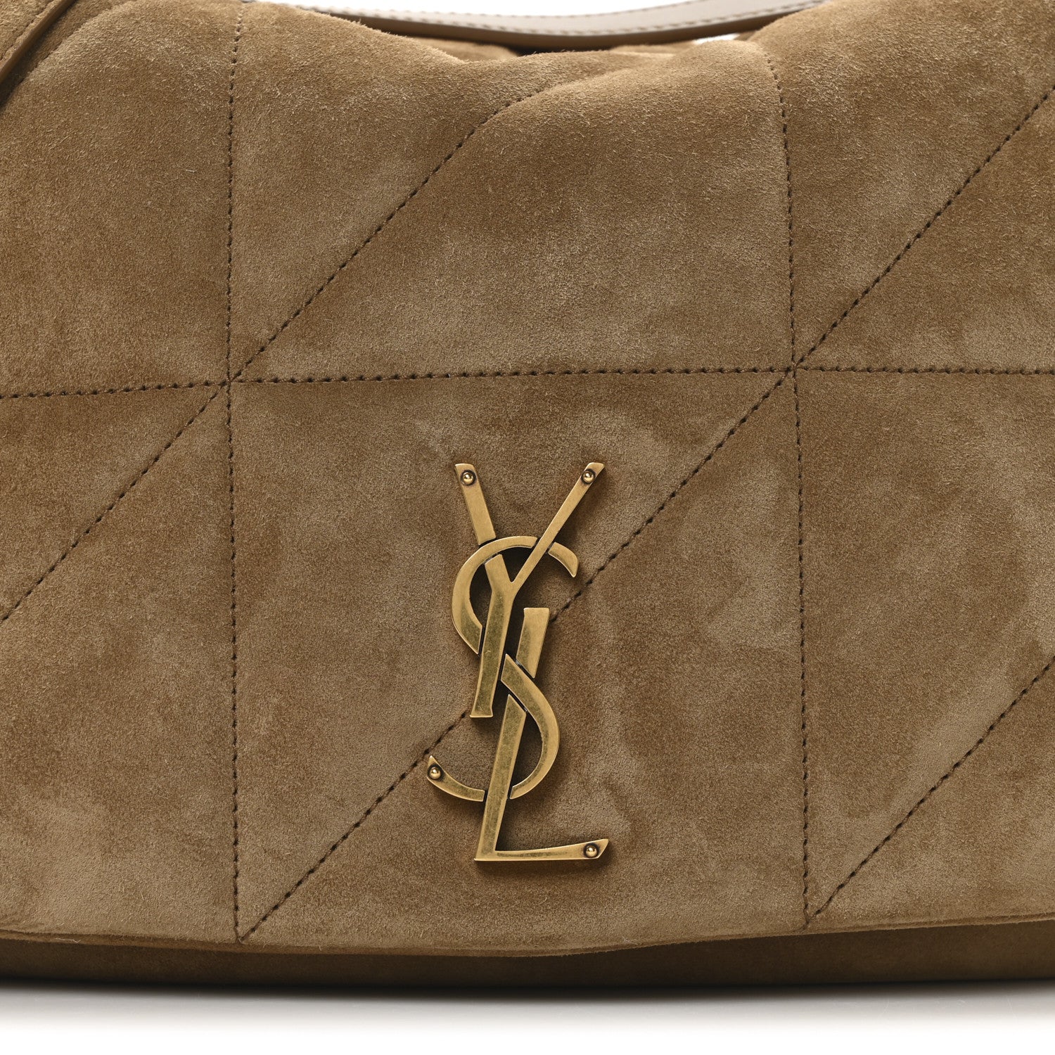 Suede Matelasse Monogram Medium Jamie 4.3 Golden Leaf