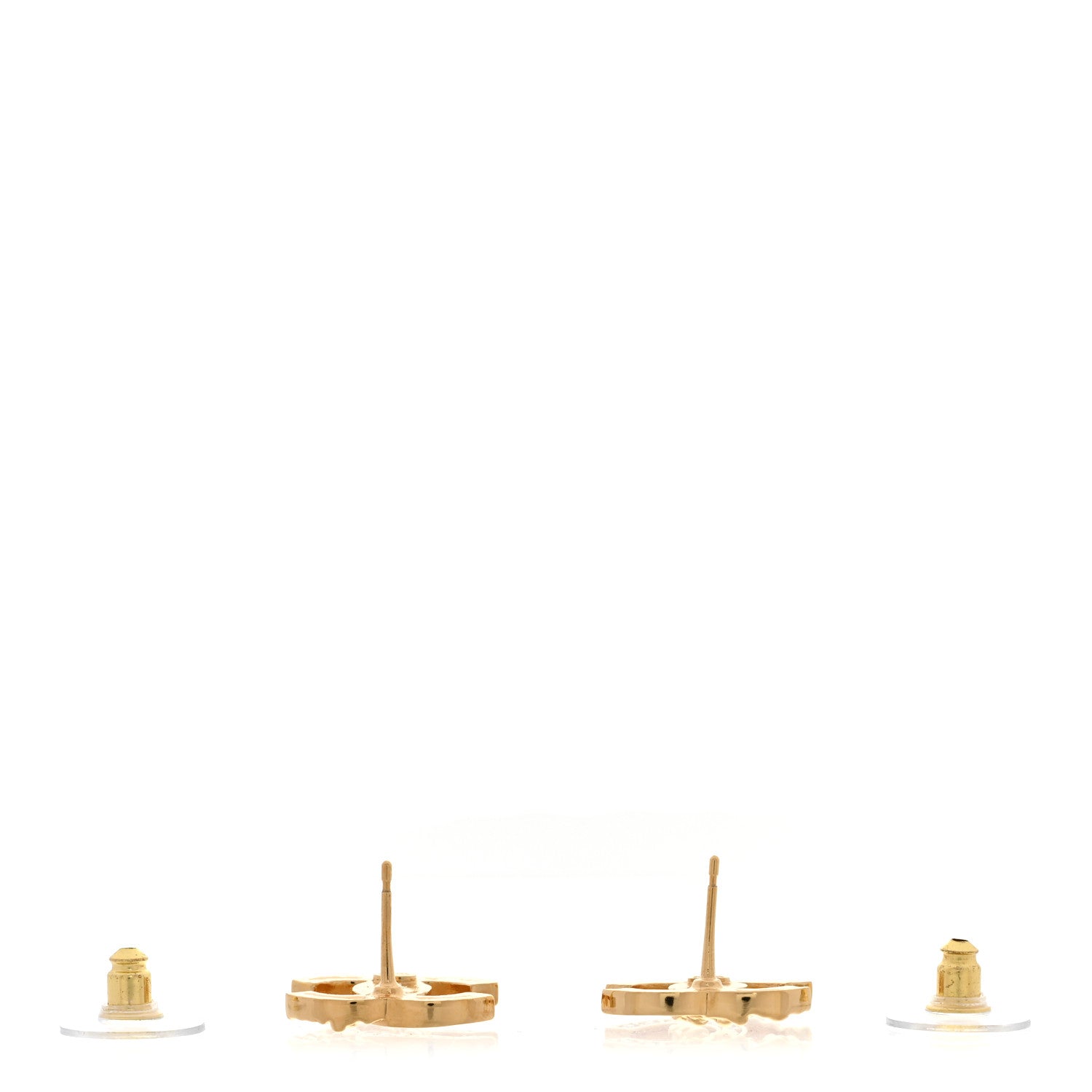 Crystal CC Earrings Gold