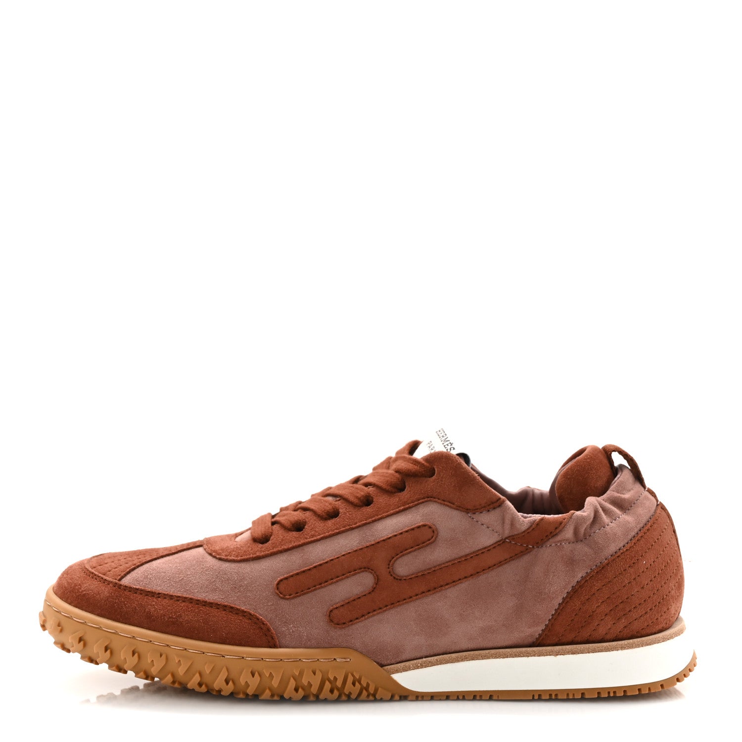 Suede Goatskin Jet Sneakers 36 Rose Antique Rouge Sepia