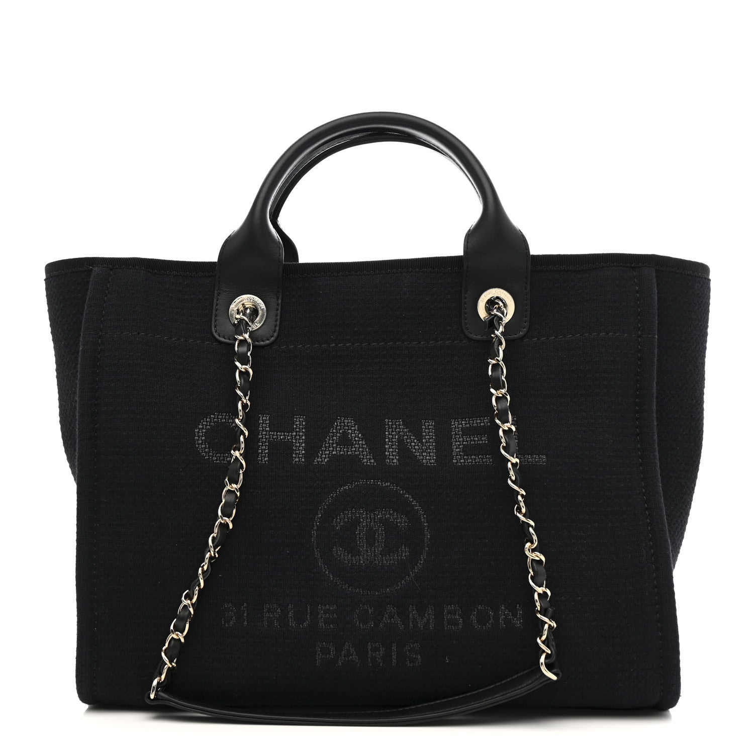 Mixed Fibers Small Deauville Tote Black
