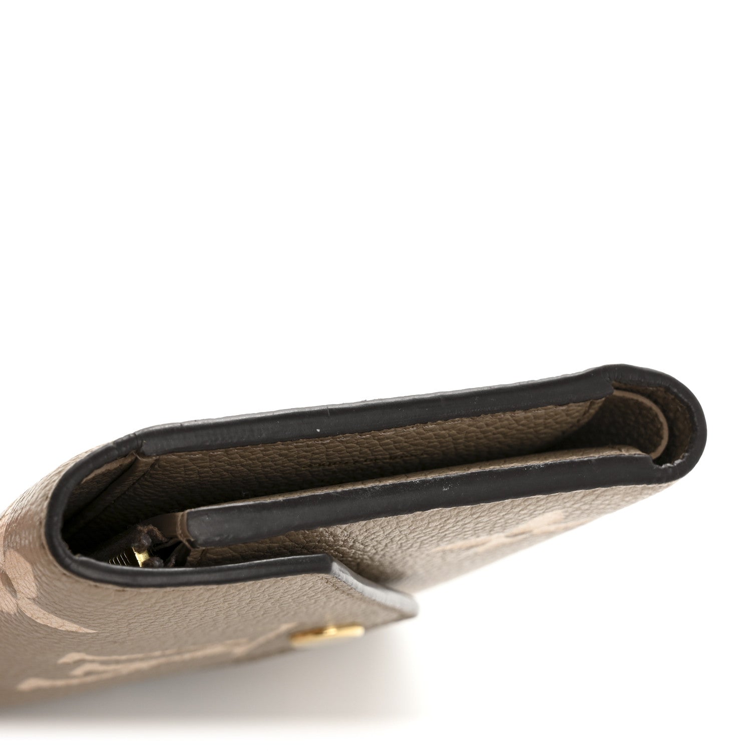 Empreinte Monogram Giant Victorine Wallet Tourterelle Creme