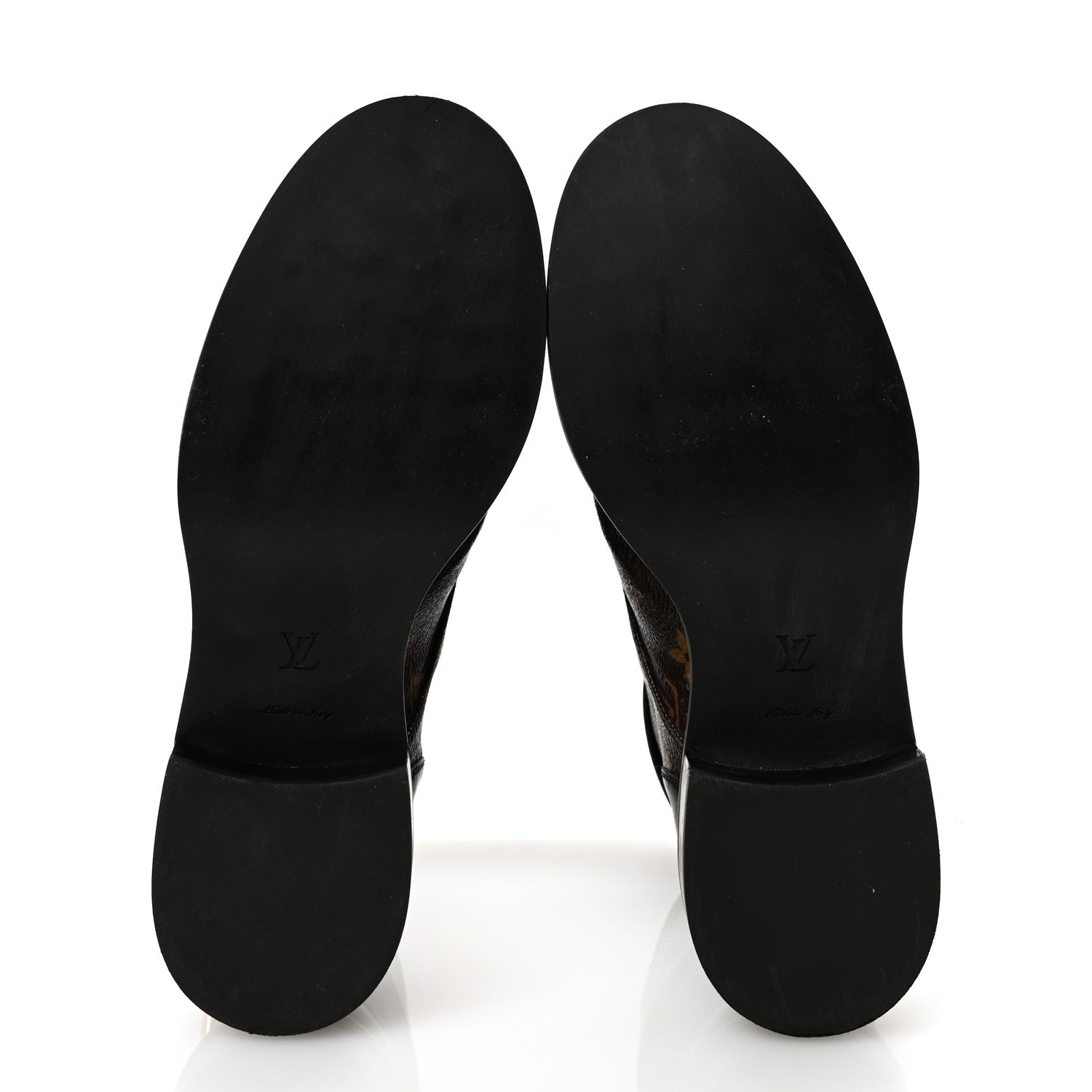 Calfskin Monogram Wonderland Flat Ranger Boots 39.5 Black