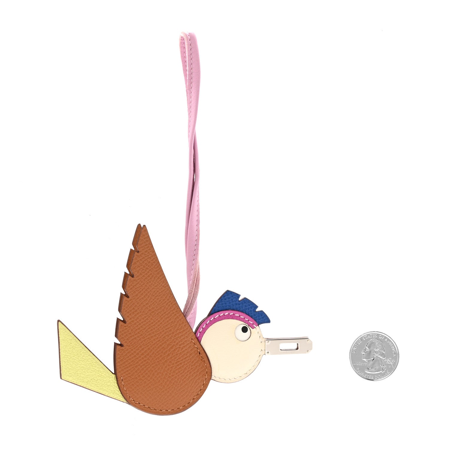 Epsom Swift Chevre Mysore Birdy Bag Charm Mauve Sylvestre Magnolia Jaune Bourgeon Gold Craie