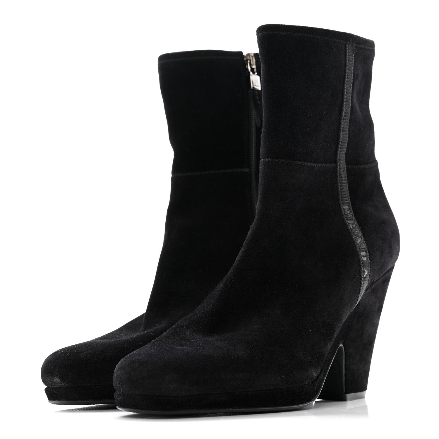 Scamosciato Zip Boots 40 Black