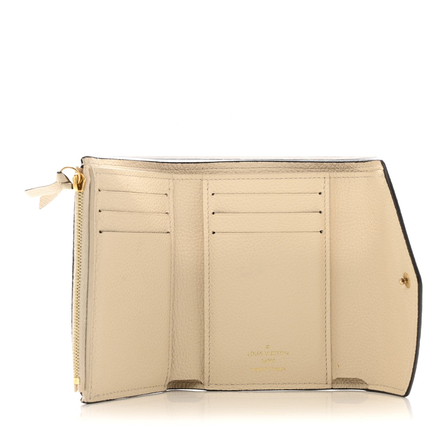 Empreinte Monogram Giant Victorine Wallet Creme Bois De Rose