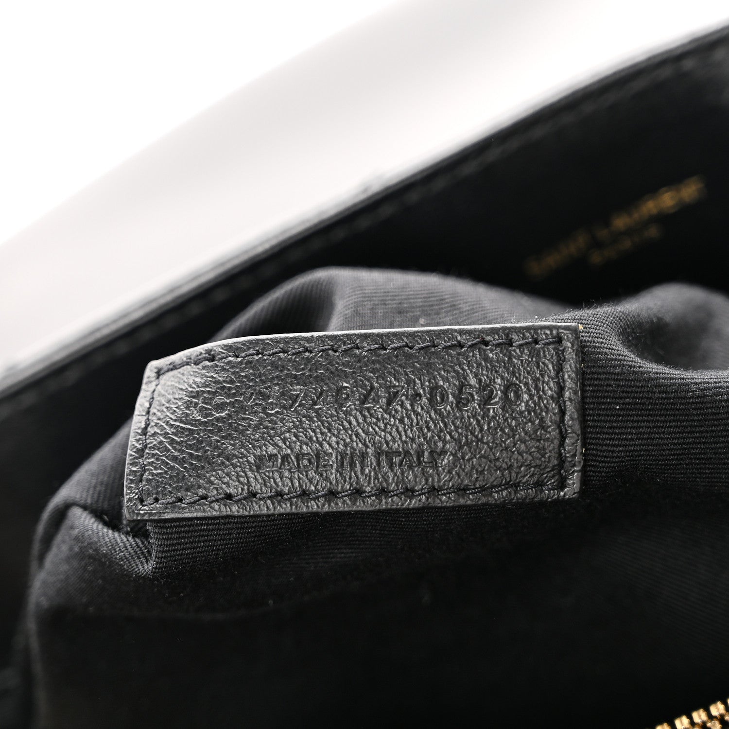 Calfskin Y Quilted Monogram Large Loulou Chain Satchel Black