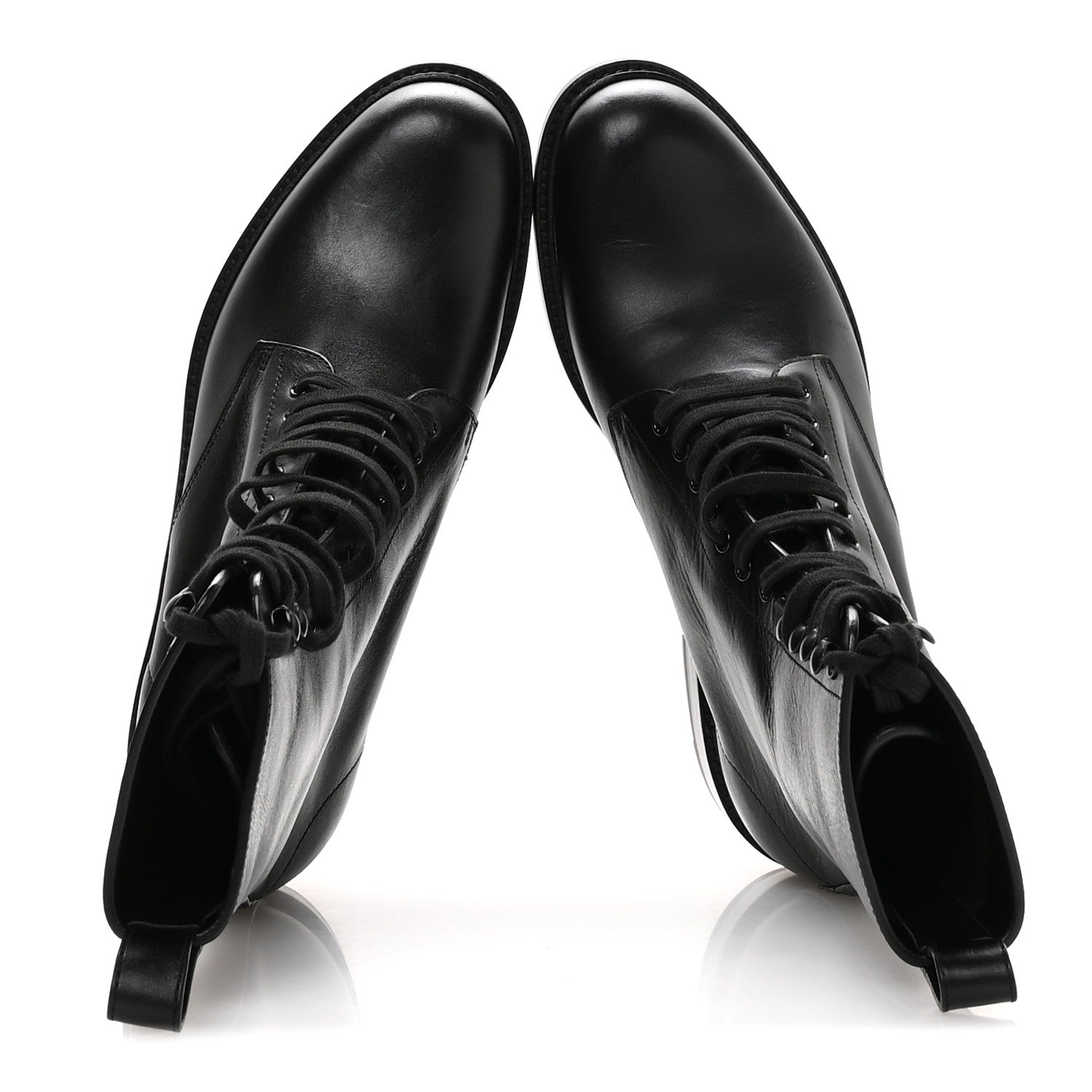 Stalker Lambskin Mens Army 20 Lace Up Boots 40 Black
