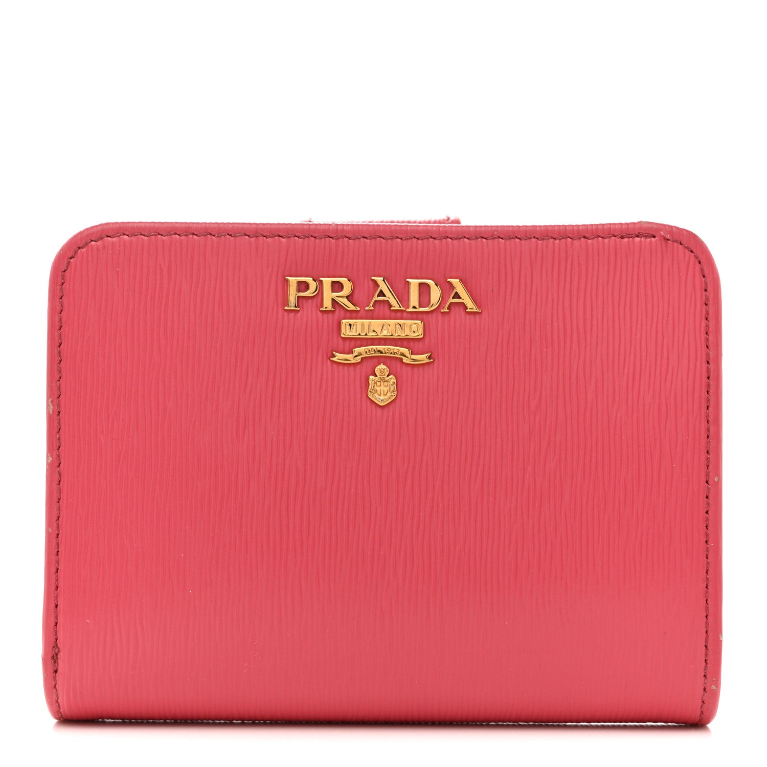 Vitello Move Metal Compact Wallet Peonia