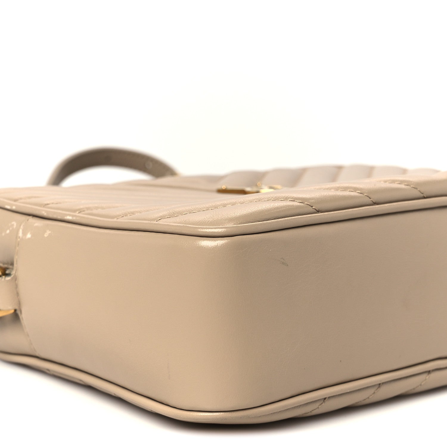 Calfskin Matelasse Monogram Lou Camera Bag Nude Powder